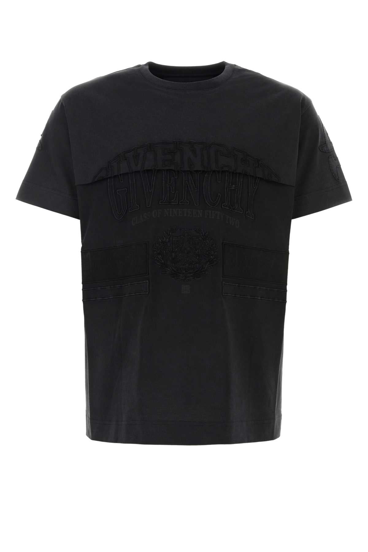 Givenchy Men Black Cotton T-Shirt