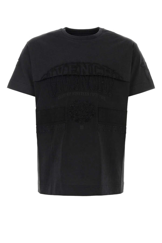 Givenchy Men Black Cotton T-Shirt