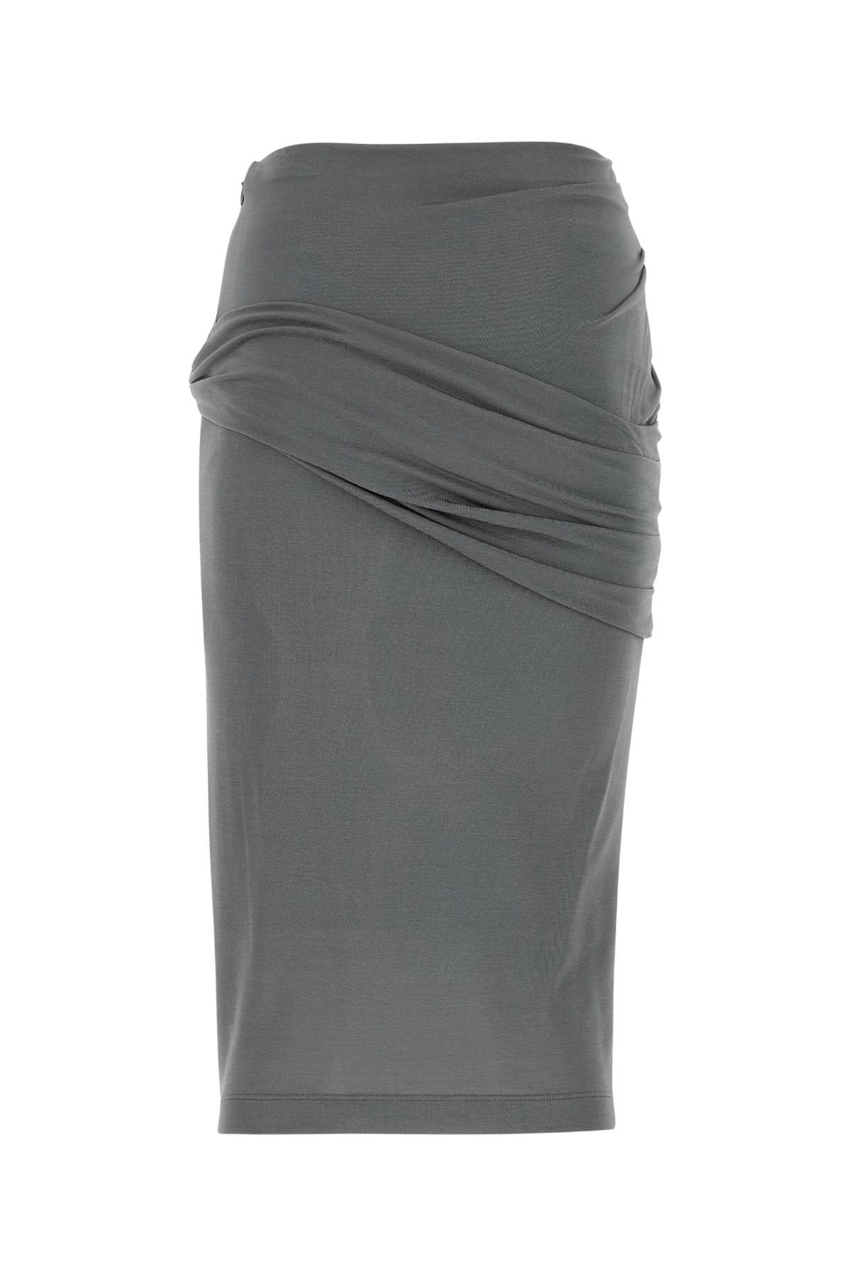 Givenchy Women Grey Crepe Skirt