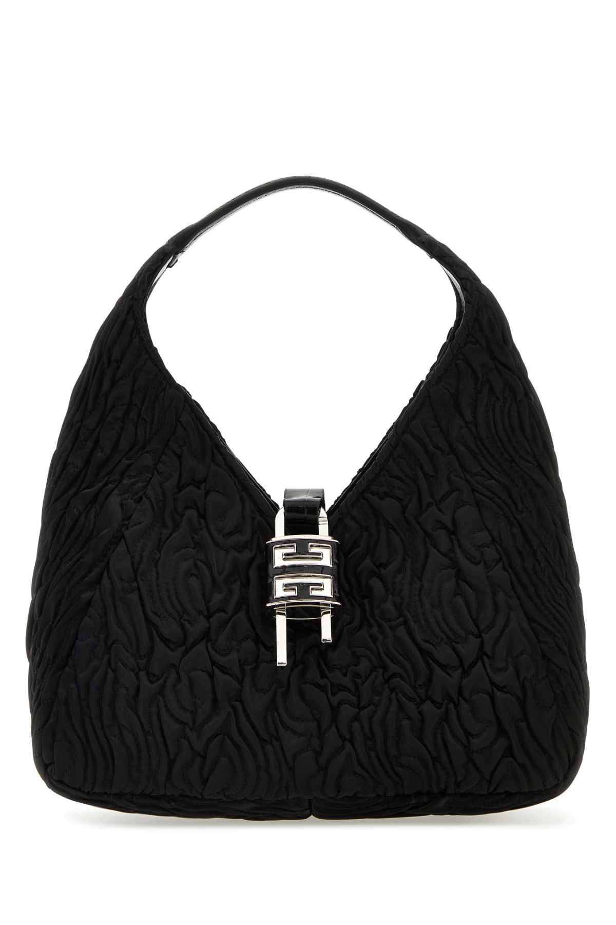 Givenchy Women Black Fabric G-Hobo Mini Handbag