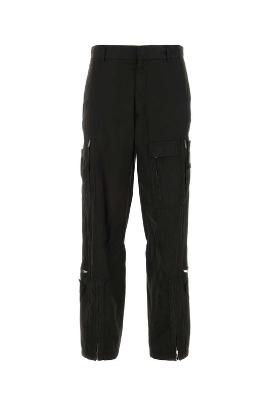 Givenchy Men Black Poplin Cargo Pant