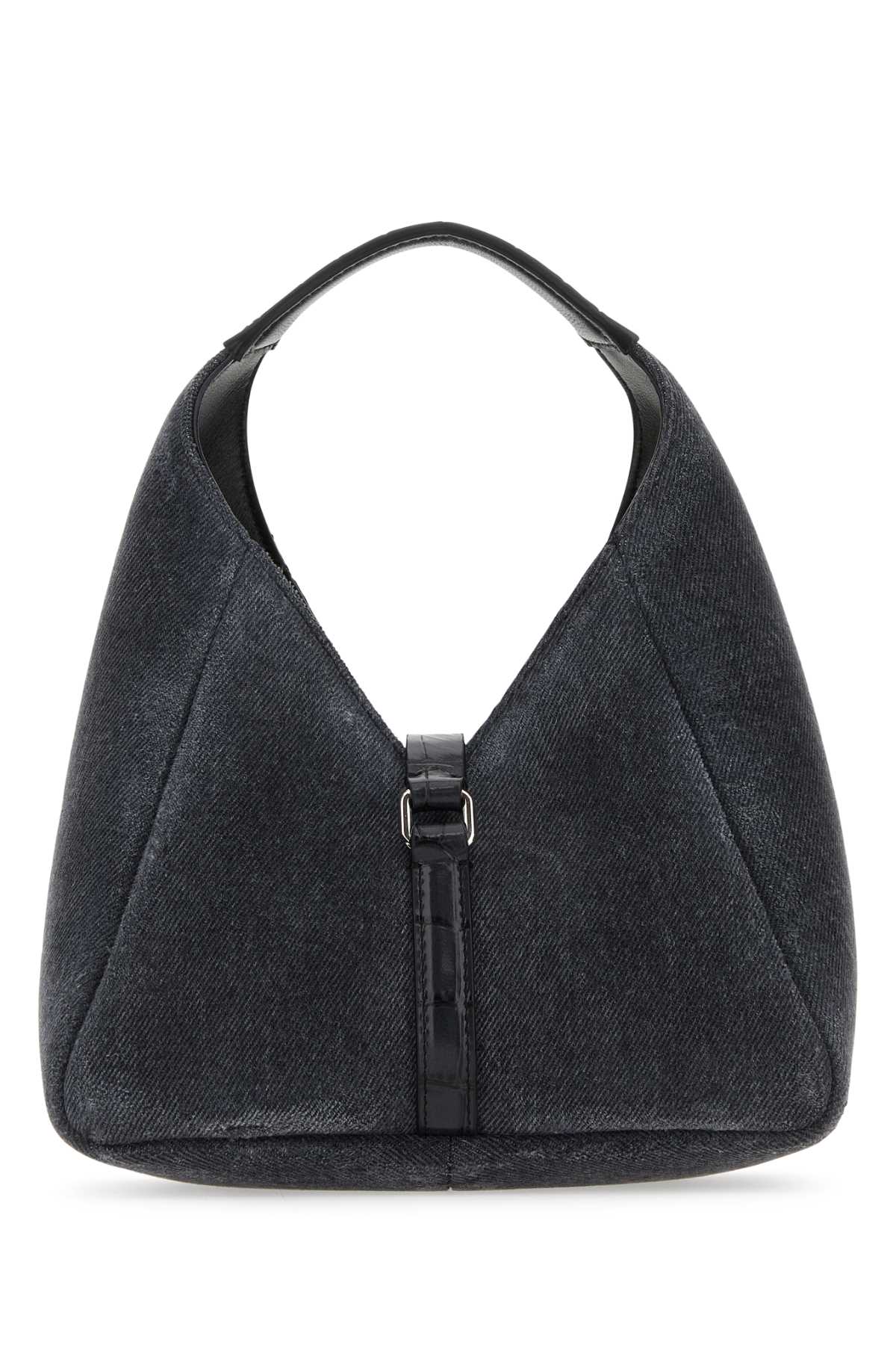 Givenchy Women Black Denim Mini G-Hobo Handbag