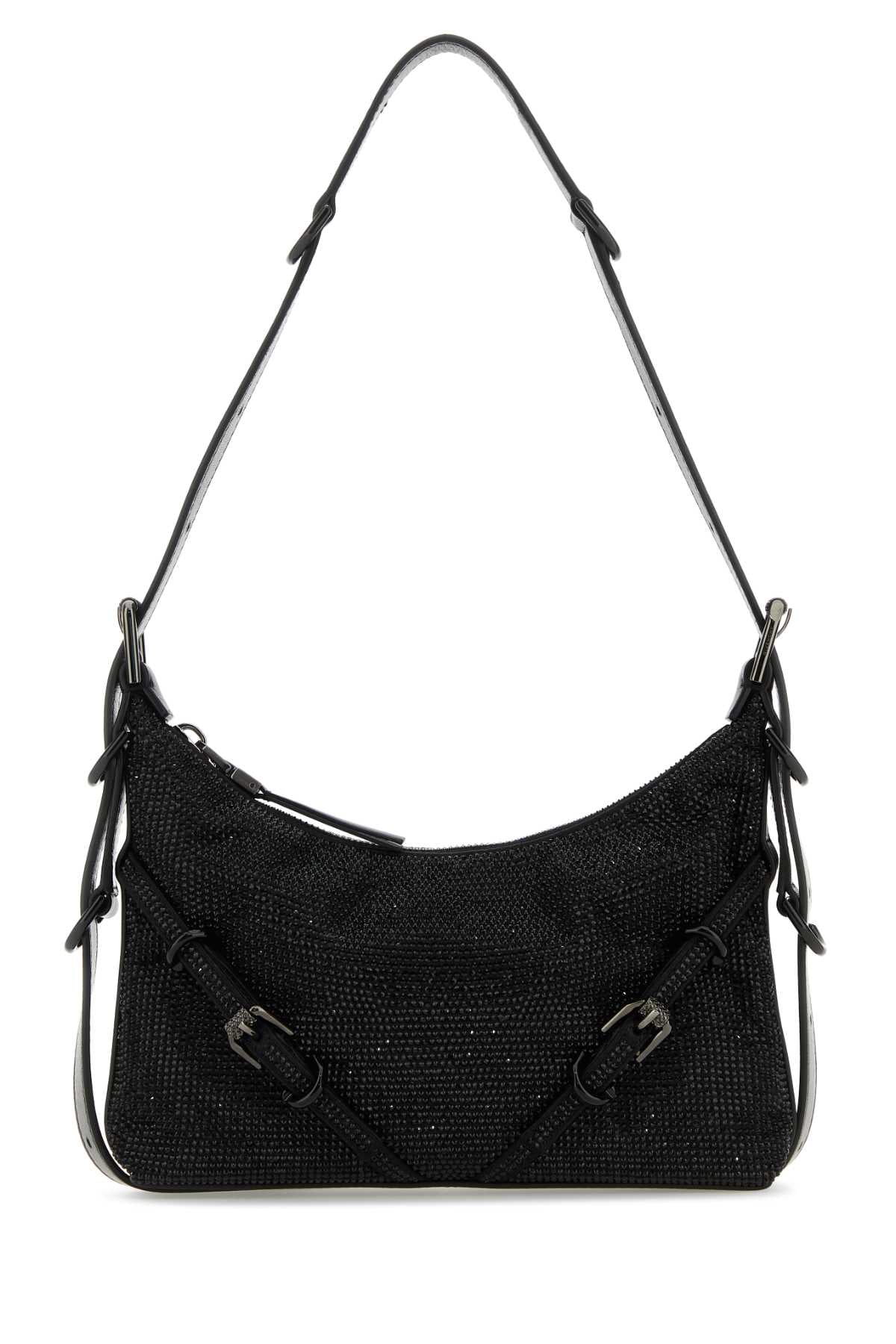 Givenchy Women Black Fabric Mini Voyou Shoulder Bag