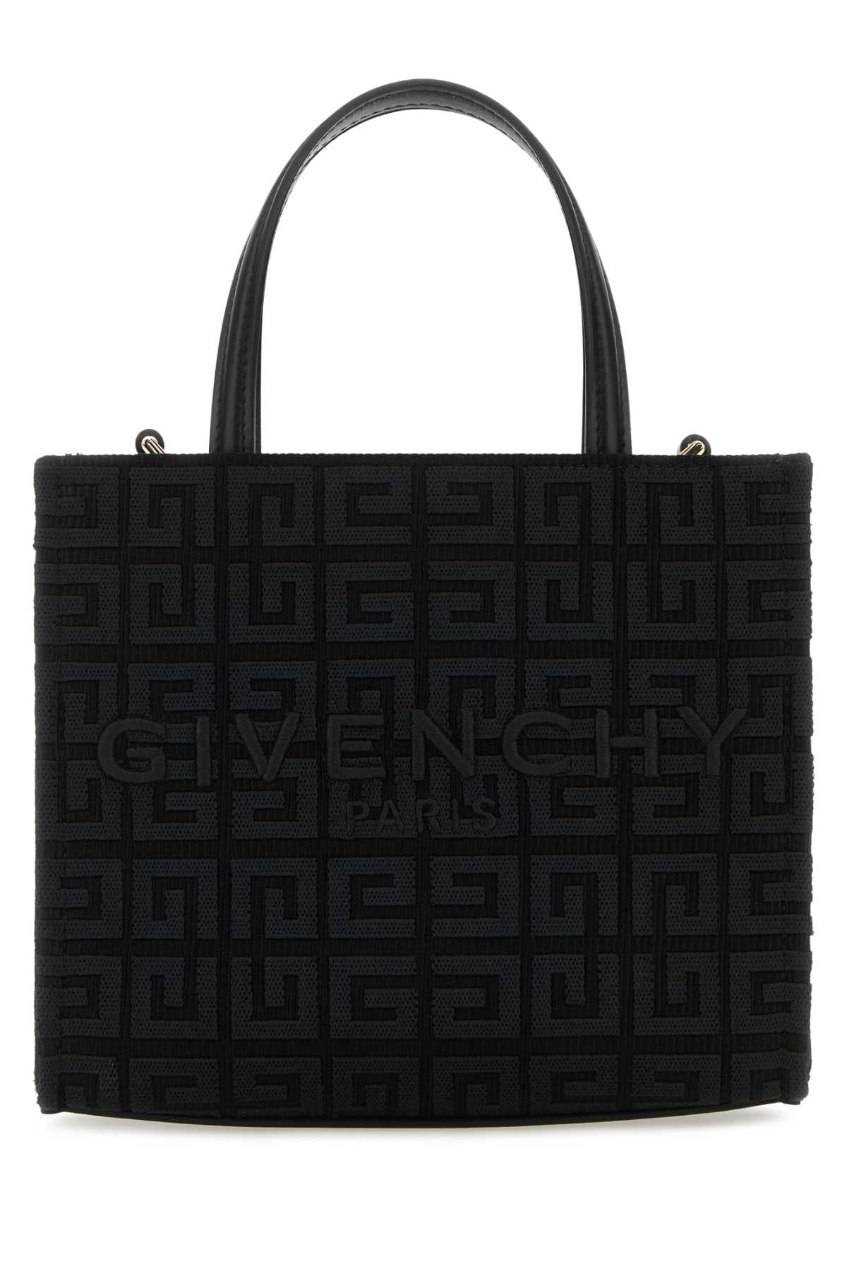 Givenchy Women Black Fabric Mini G-Tote Handbag