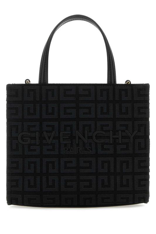 Givenchy Women Black Fabric Mini G-Tote Handbag