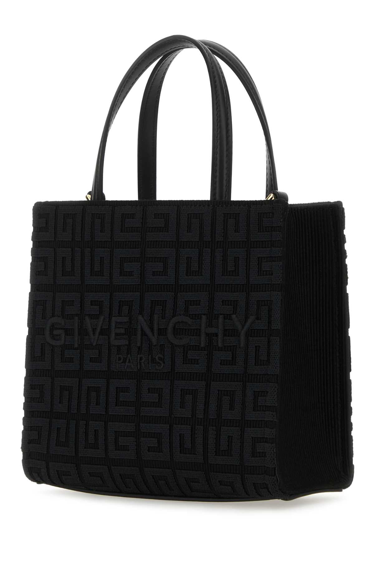 Givenchy Women Black Fabric Mini G-Tote Handbag