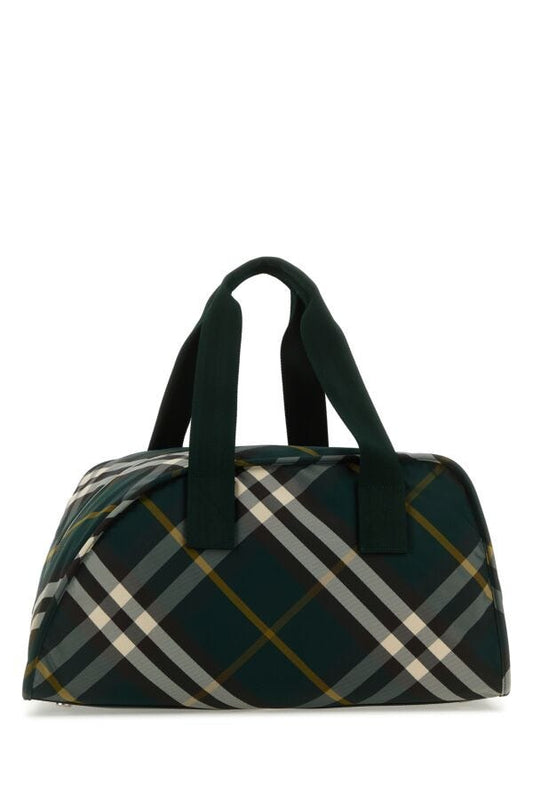 Burberry Man Printed Nylon Shield Travel Bag