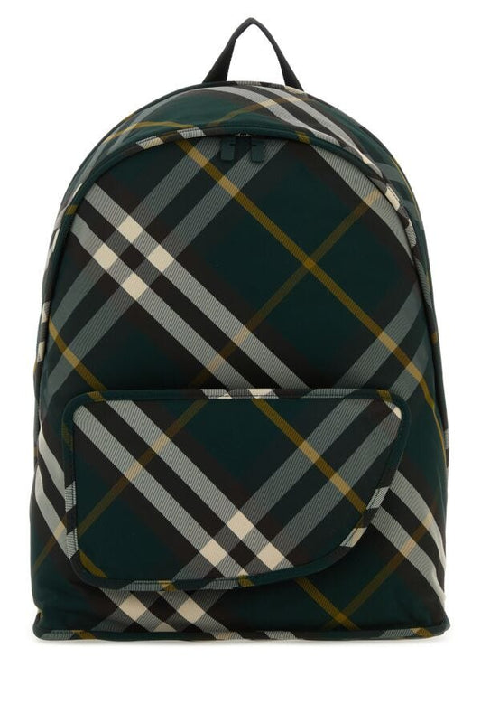 Burberry Man Printed Nylon Shield Backpack