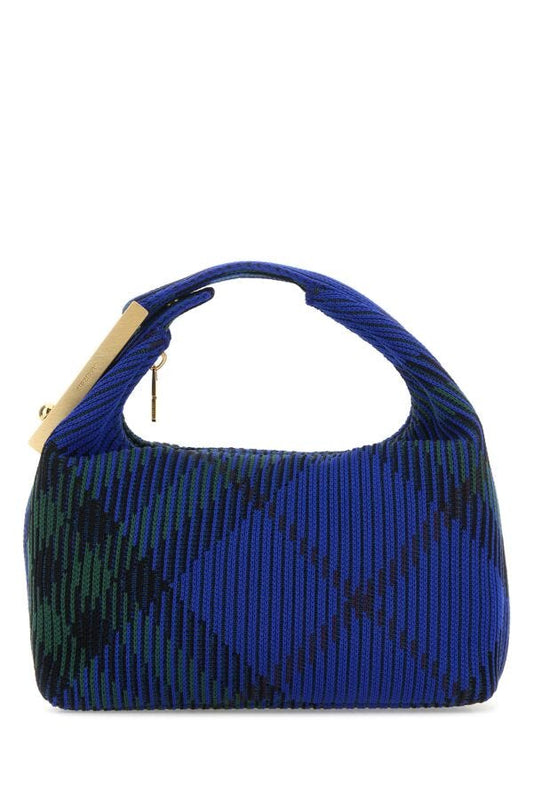 Burberry Woman Embroidered Nylon Mini Peg Handbag