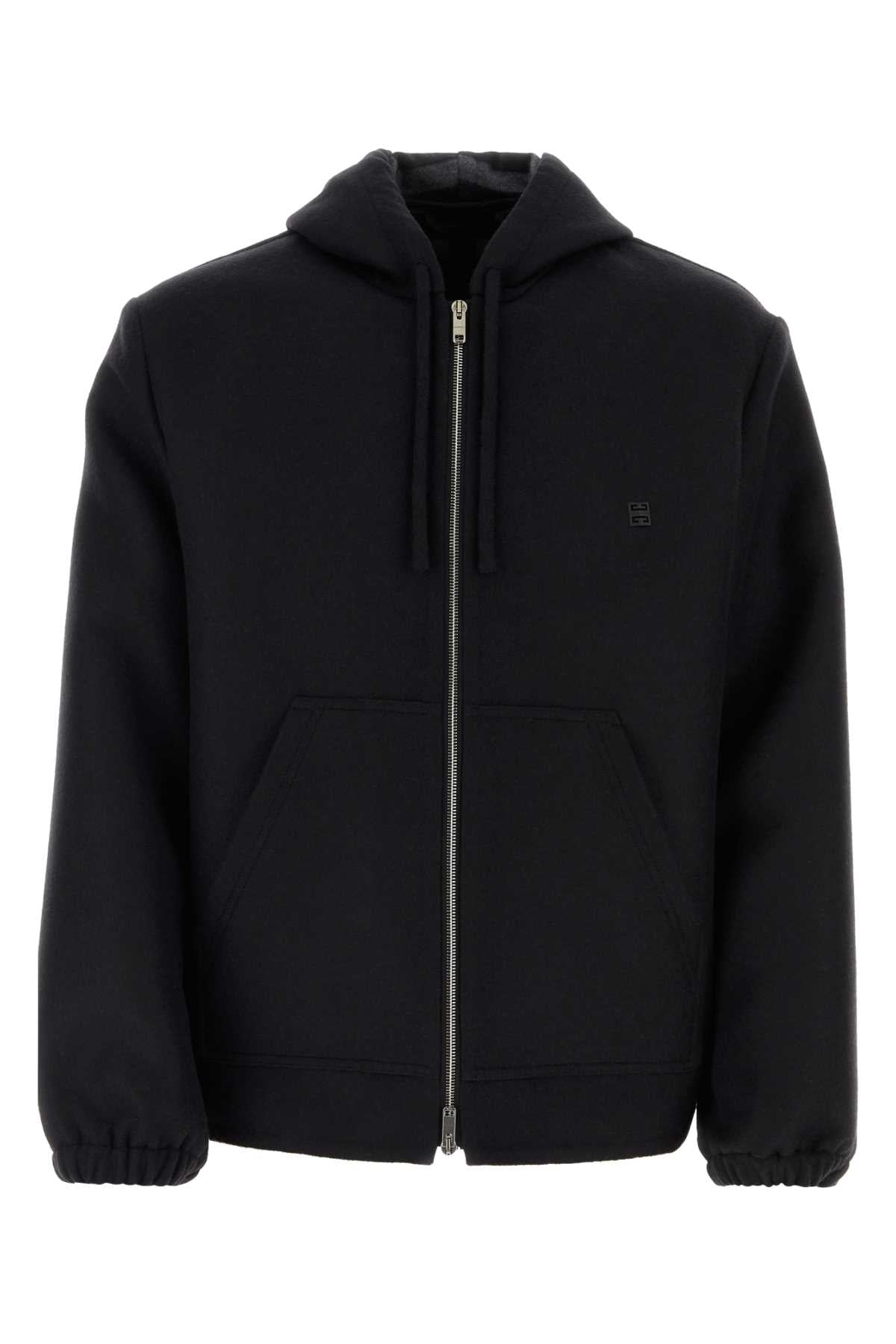 Givenchy Men Black Wool Blend Sweatshirt