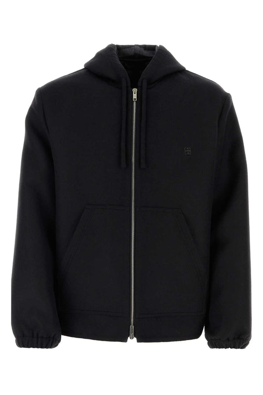 Givenchy Men Black Wool Blend Sweatshirt