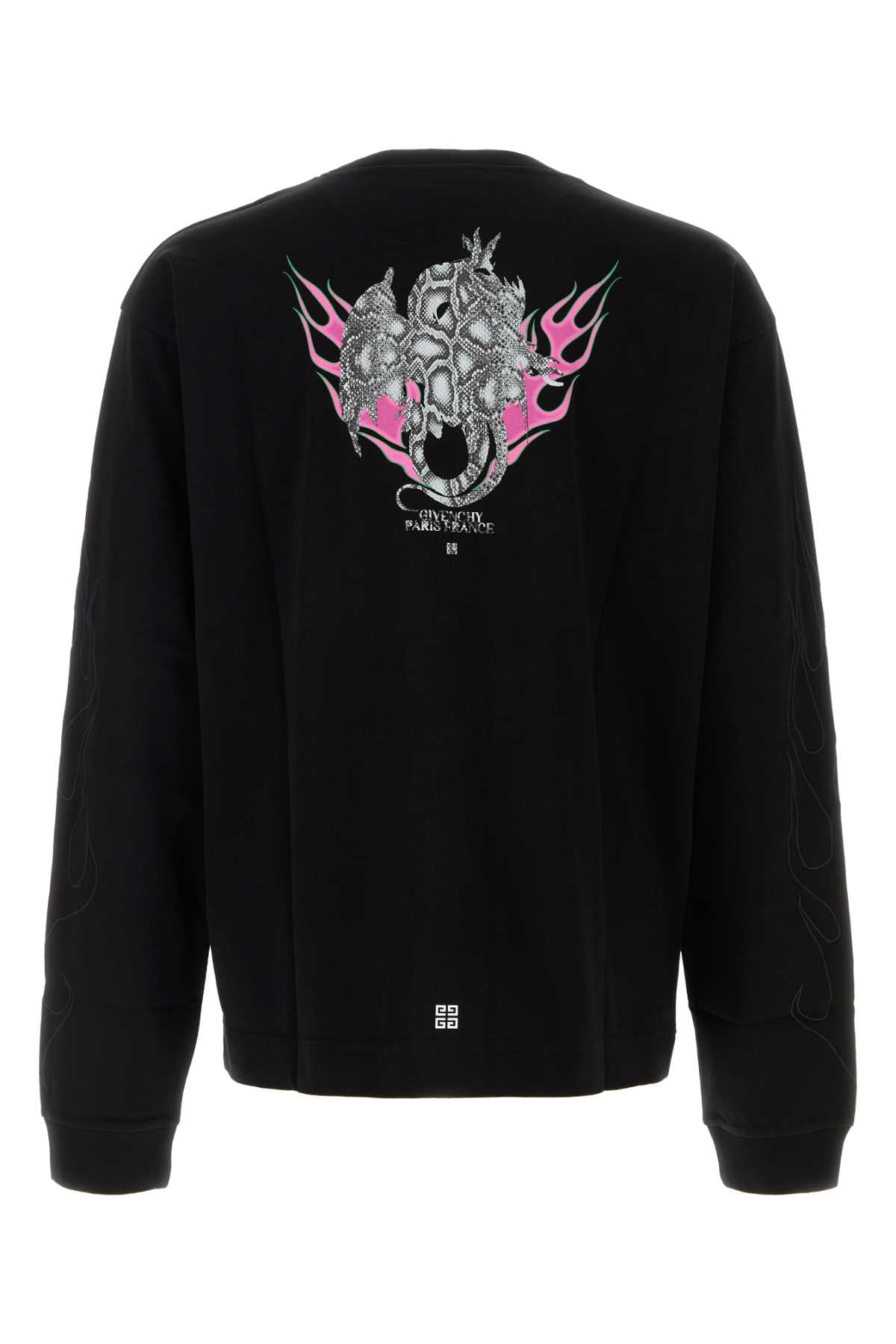 Givenchy Men Black Cotton T-Shirt