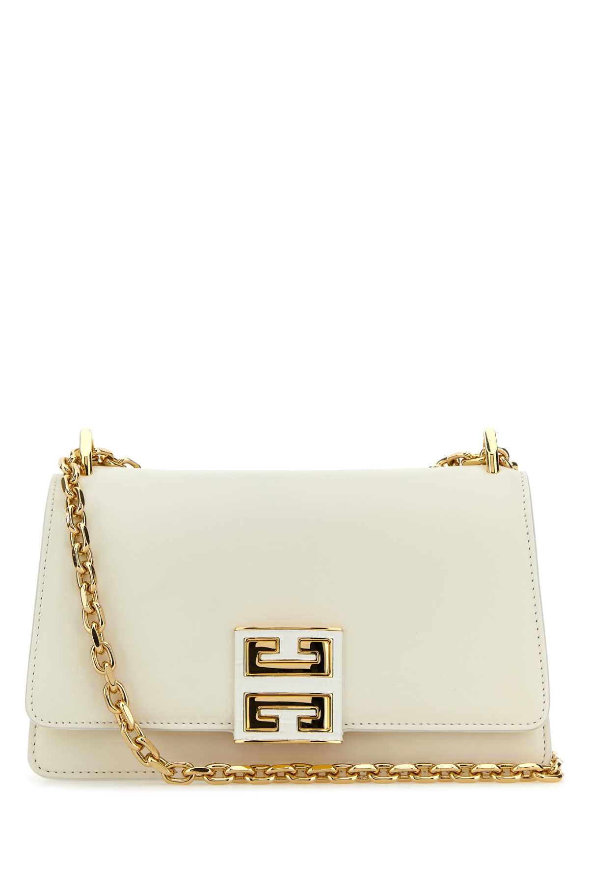 Givenchy Women Ivory Leather Small 4G Shoulder Bag