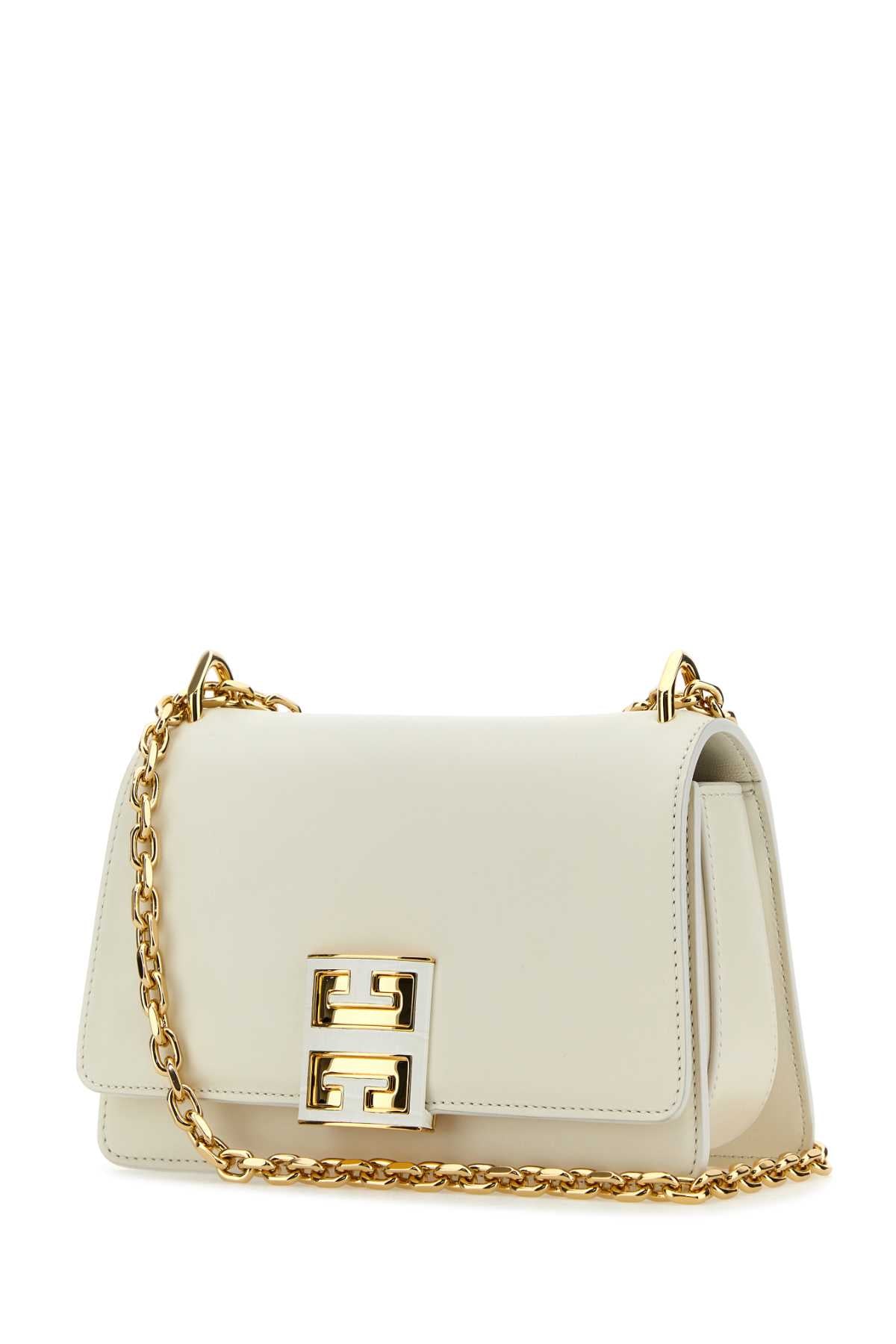 Givenchy Women Ivory Leather Small 4G Shoulder Bag