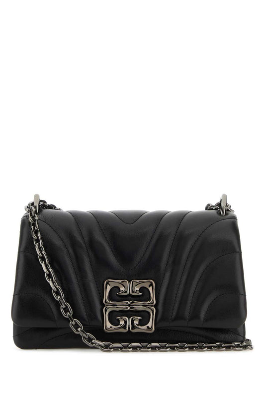 Givenchy Women Black Leather Small 4G Soft Shoulder Bag