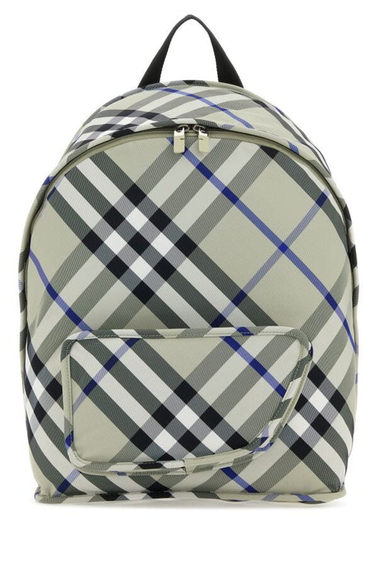 Burberry Man Printed Nylon Shield Backpack
