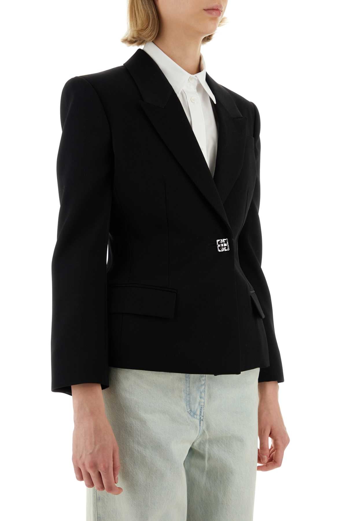 Givenchy Women Black Wool Blazer