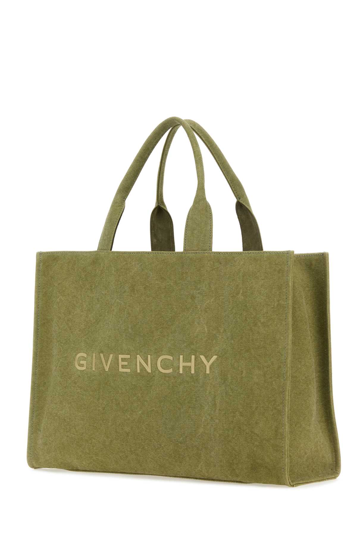Givenchy Men Khaki Canvas Givenchy Shopping Bag