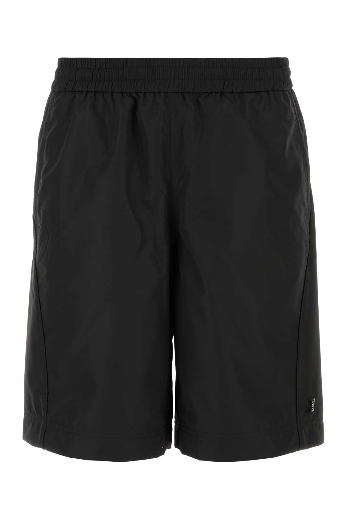 Givenchy Men Black Polyester Bermuda Shorts