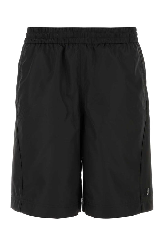 Givenchy Men Black Polyester Bermuda Shorts
