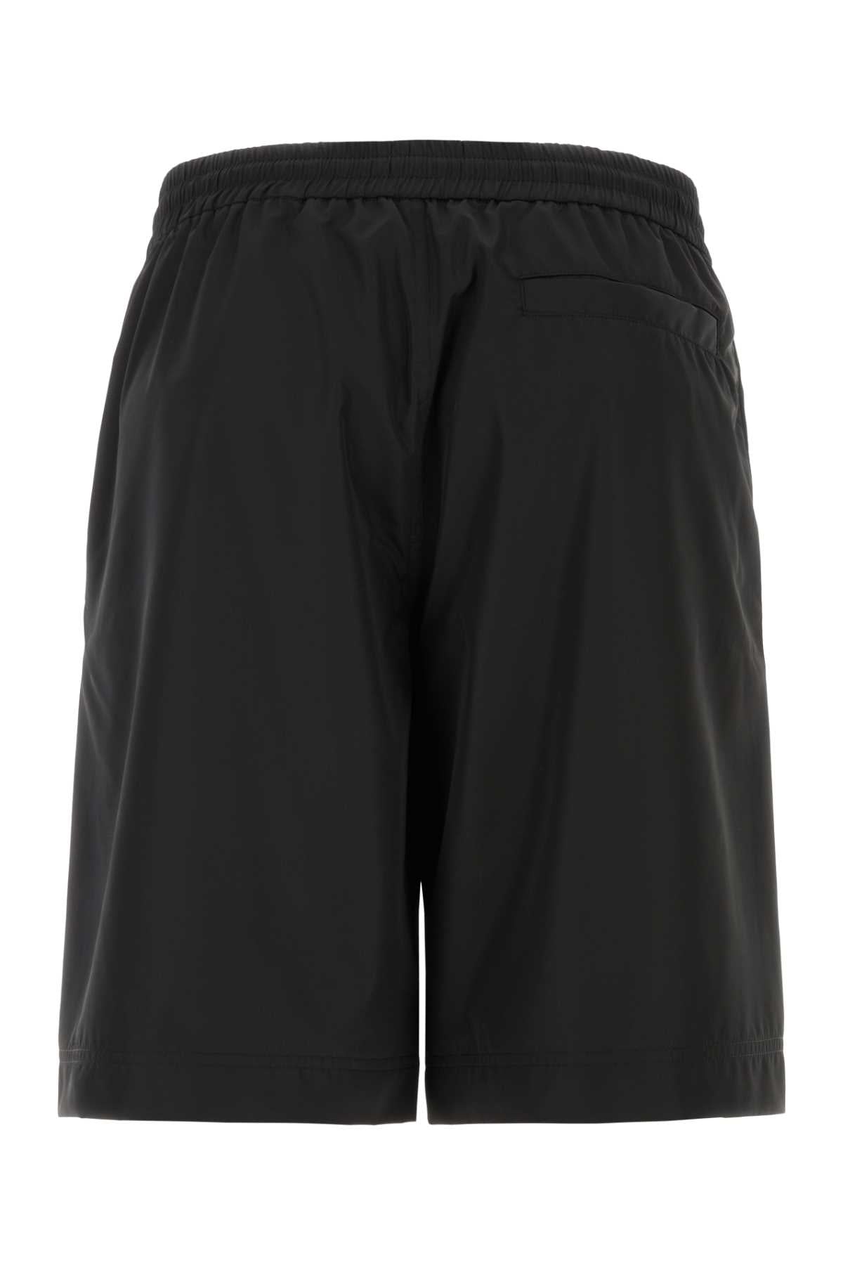 Givenchy Men Black Polyester Bermuda Shorts