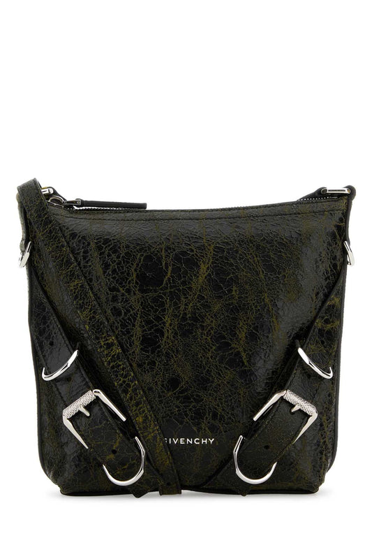 Givenchy Men Two-Tone Leather Voyou Crossbody Bag