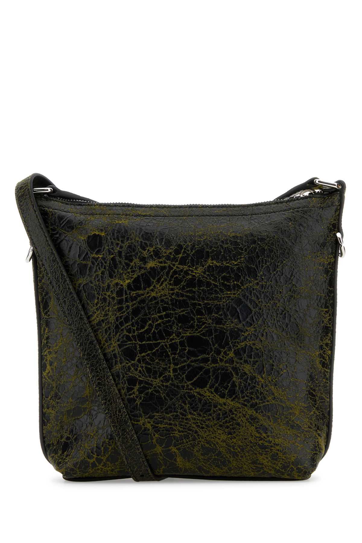 Givenchy Men Two-Tone Leather Voyou Crossbody Bag