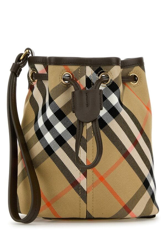 Burberry Woman Embroidered Canvas Pouch