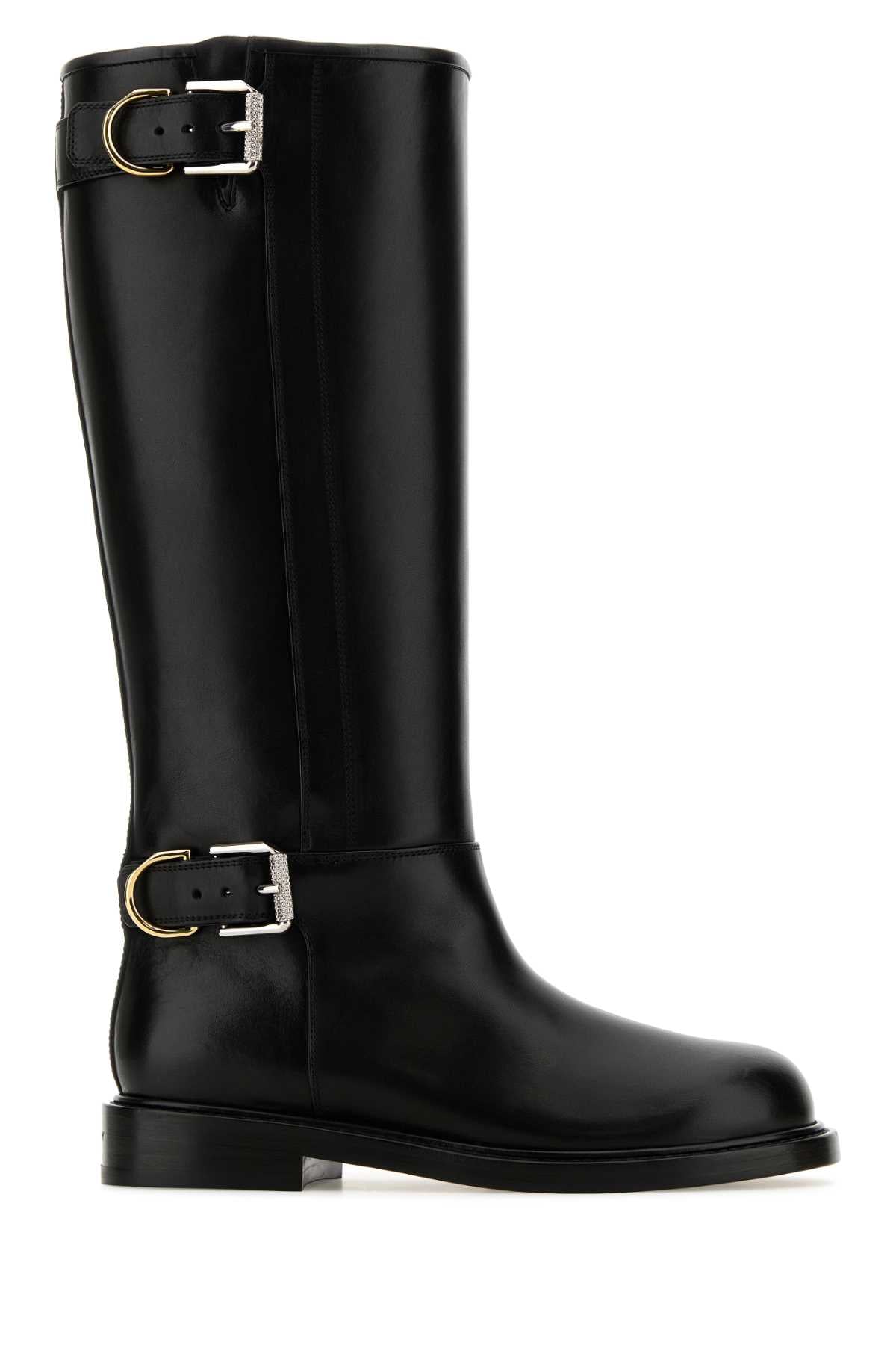 Givenchy Women Black Leather Voyou Boots