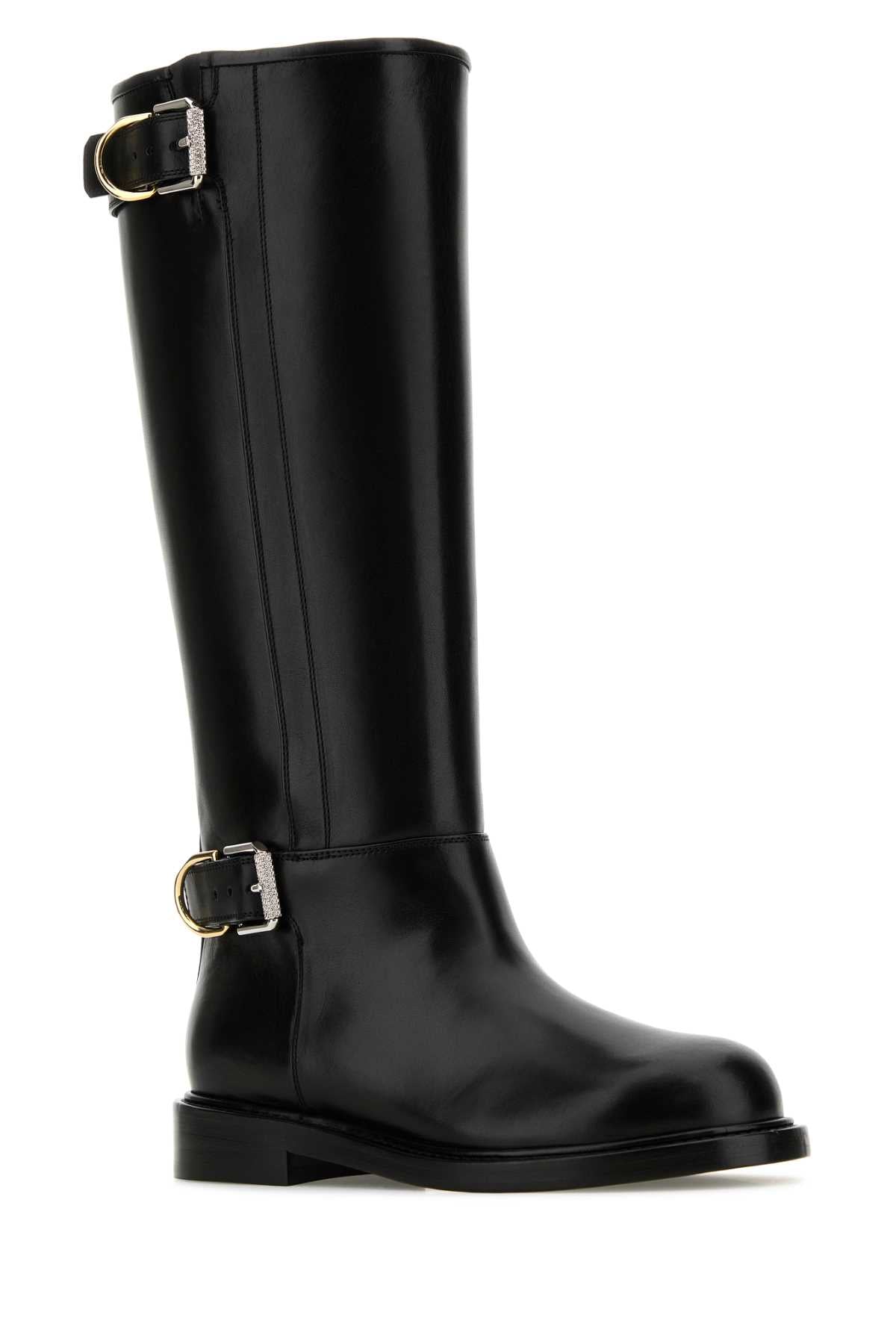 Givenchy Women Black Leather Voyou Boots