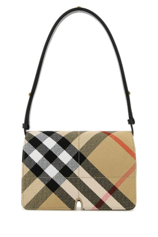 Burberry Woman Printed Canvas Snip Shoulder Bag
