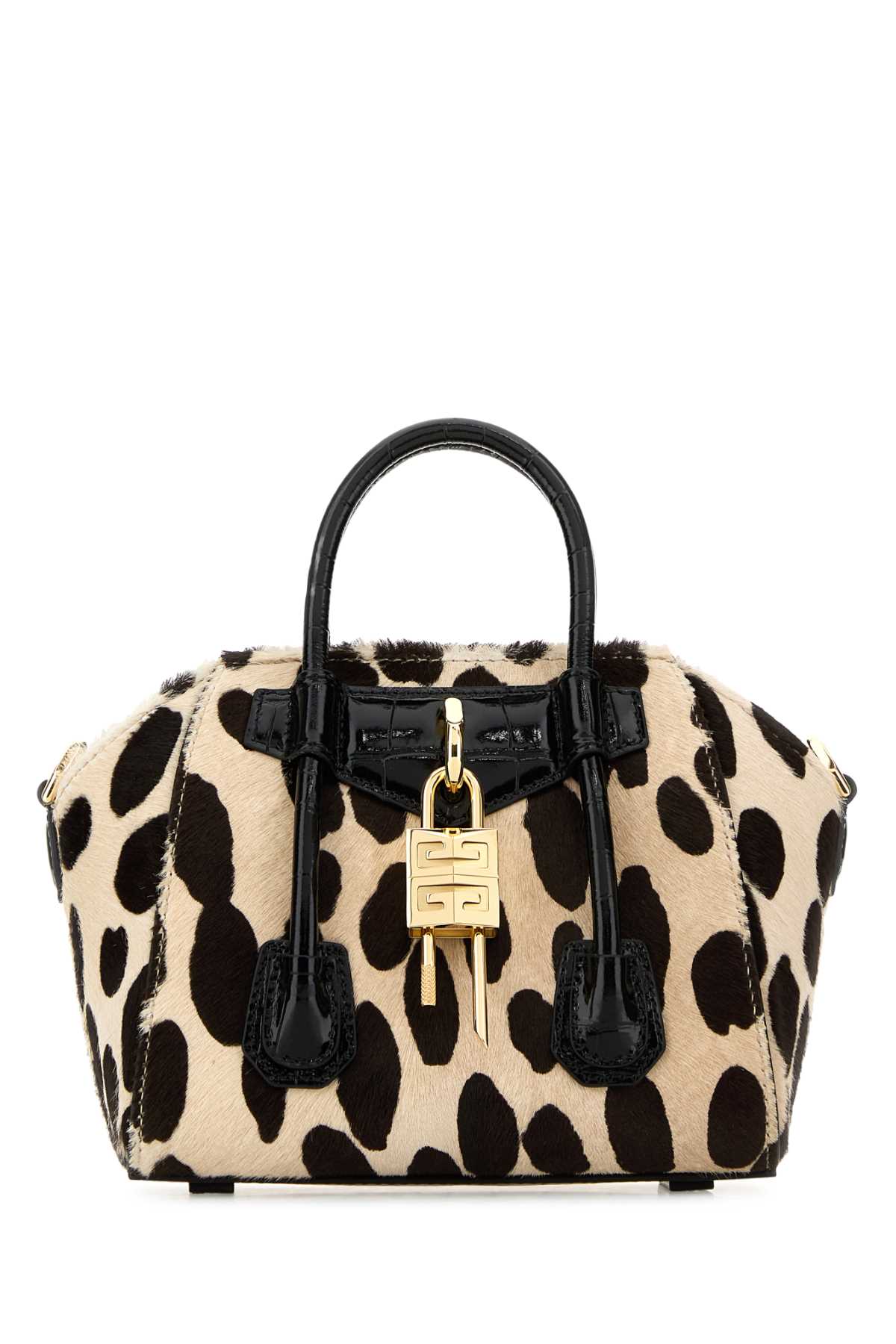Givenchy Women Printed Calf Hair Antigona Lock Toy Handbag