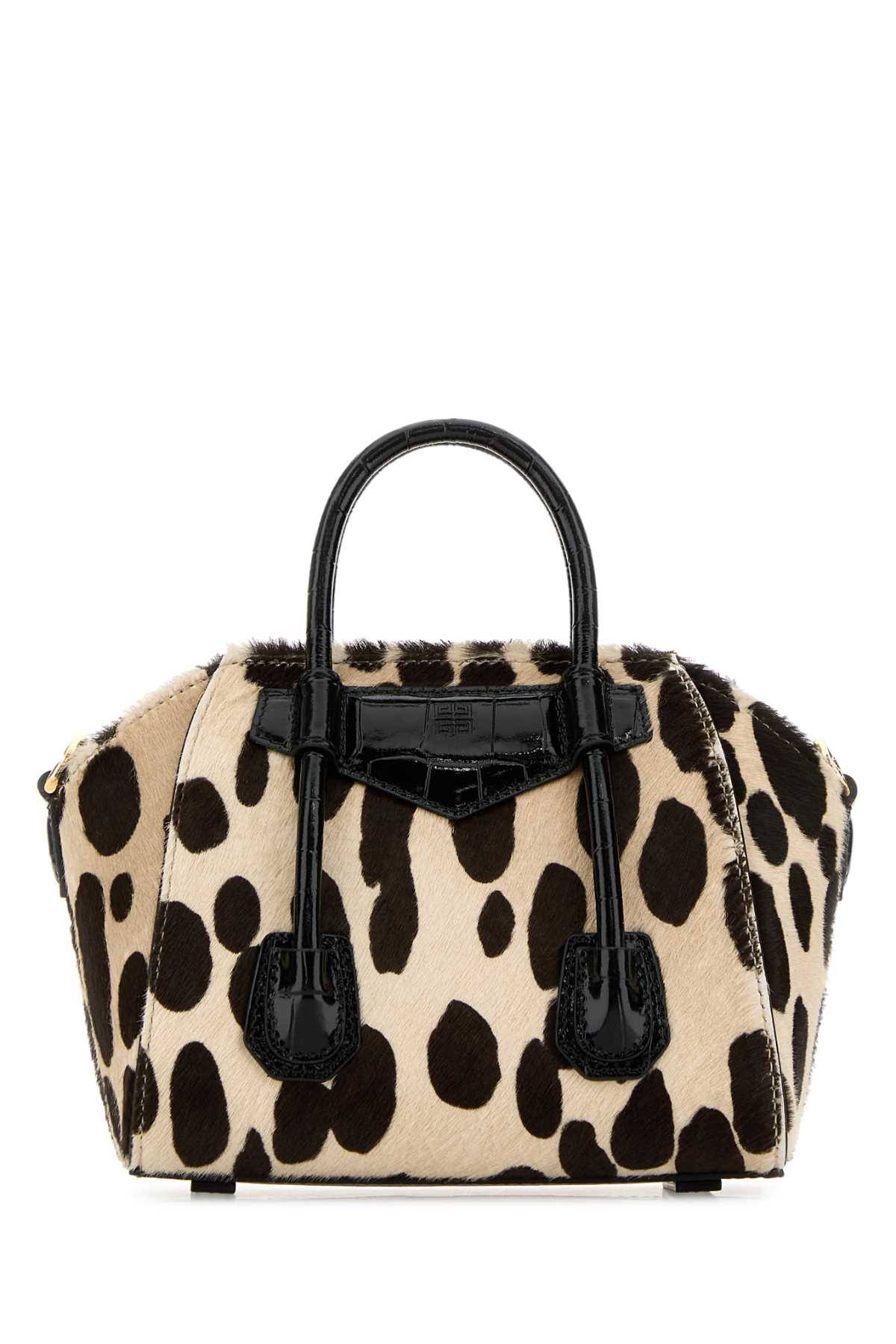 Givenchy Women Printed Calf Hair Antigona Lock Toy Handbag
