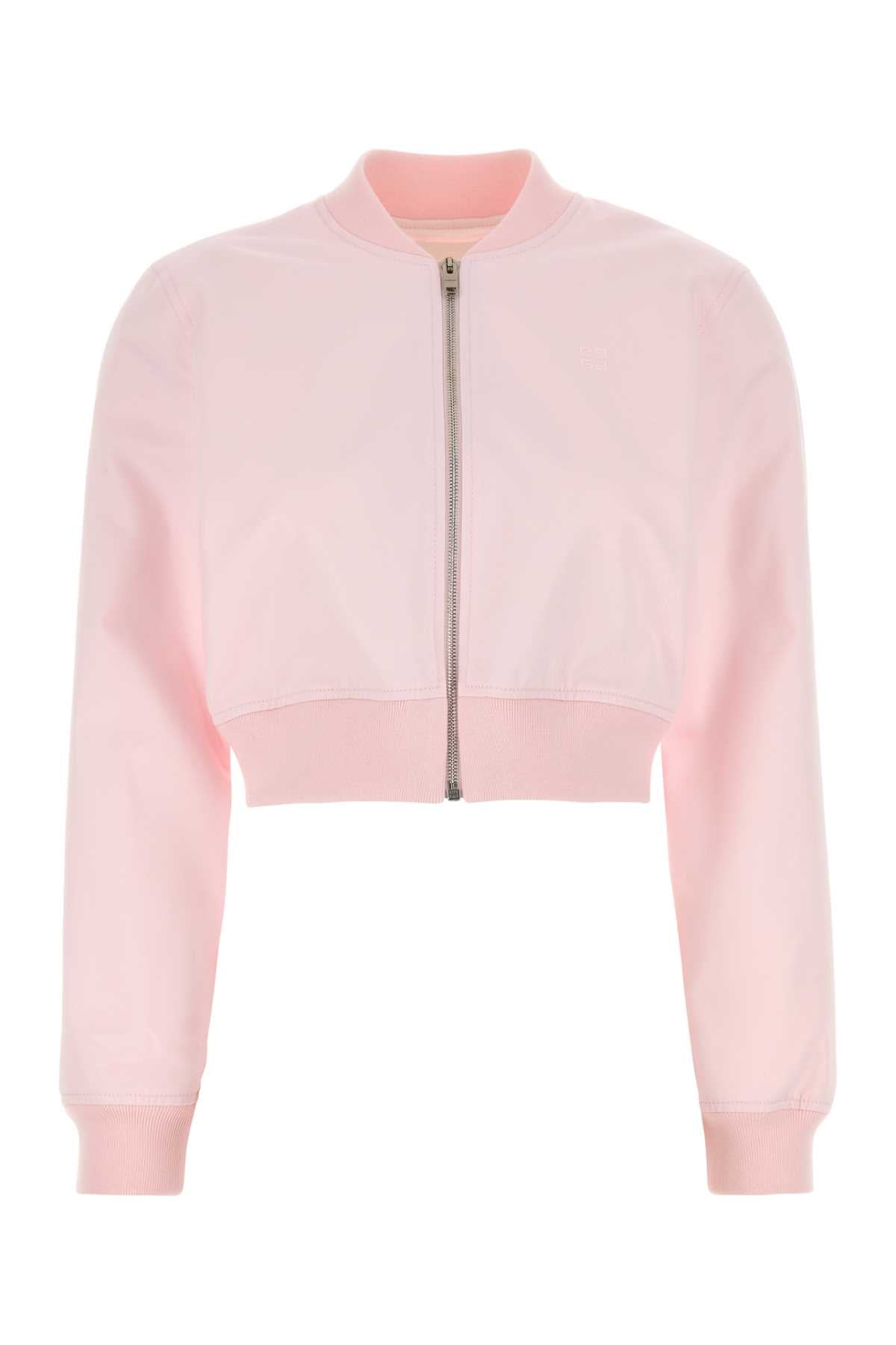 Givenchy Women Pink Cotton Bomber Jacket