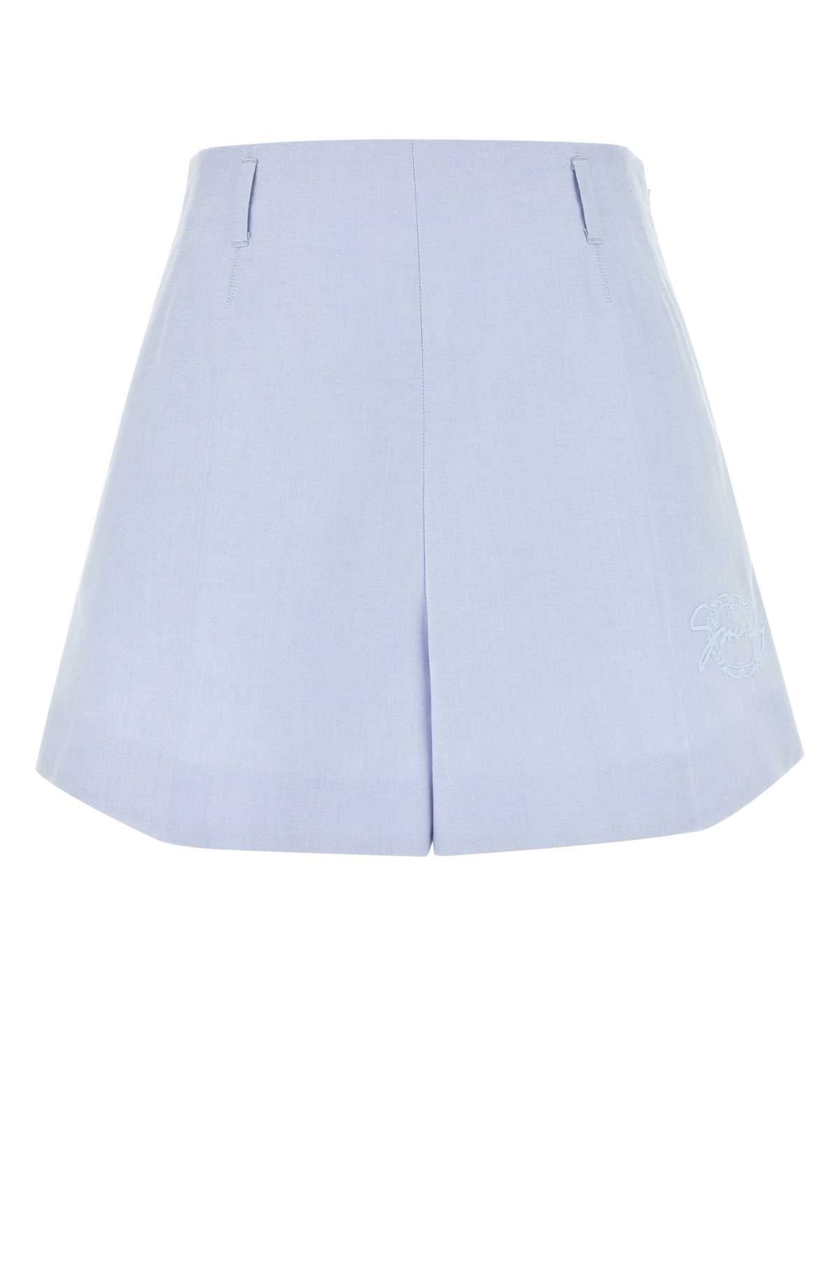 Givenchy Women Powder Blue Cotton Shorts