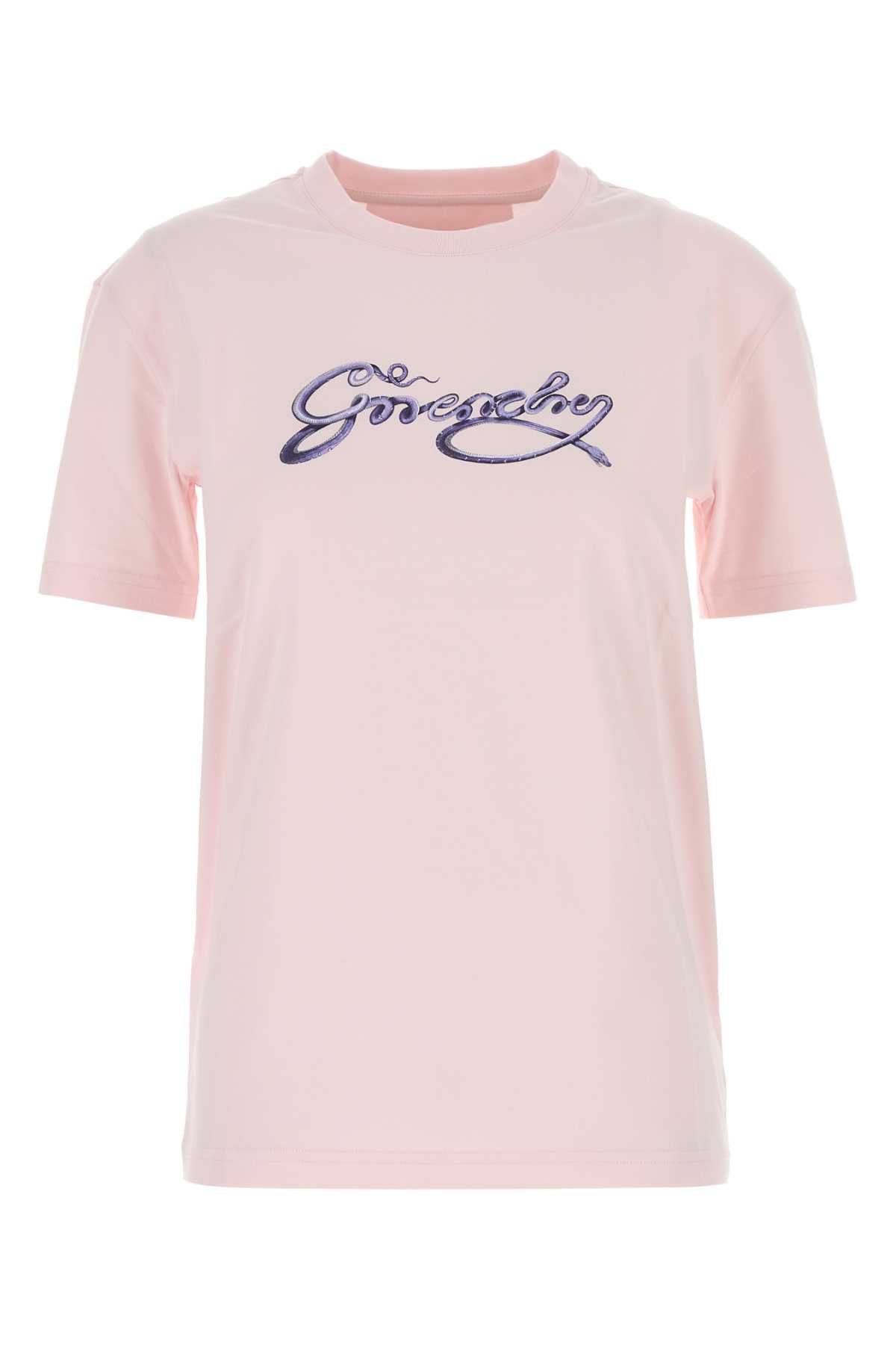 Givenchy Women Pastel Pink Cotton T-Shirt