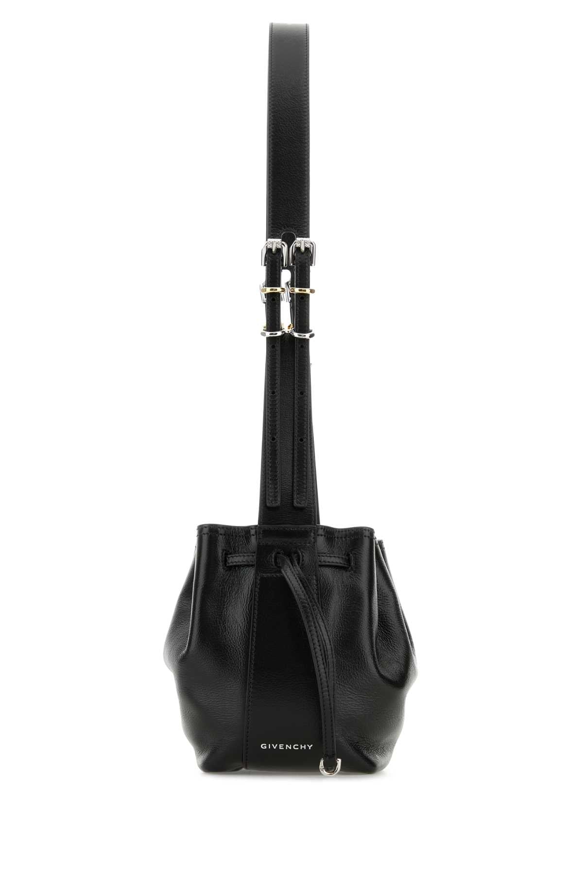 Givenchy Women Black Leather Small Pumpkin Crossbody Bag