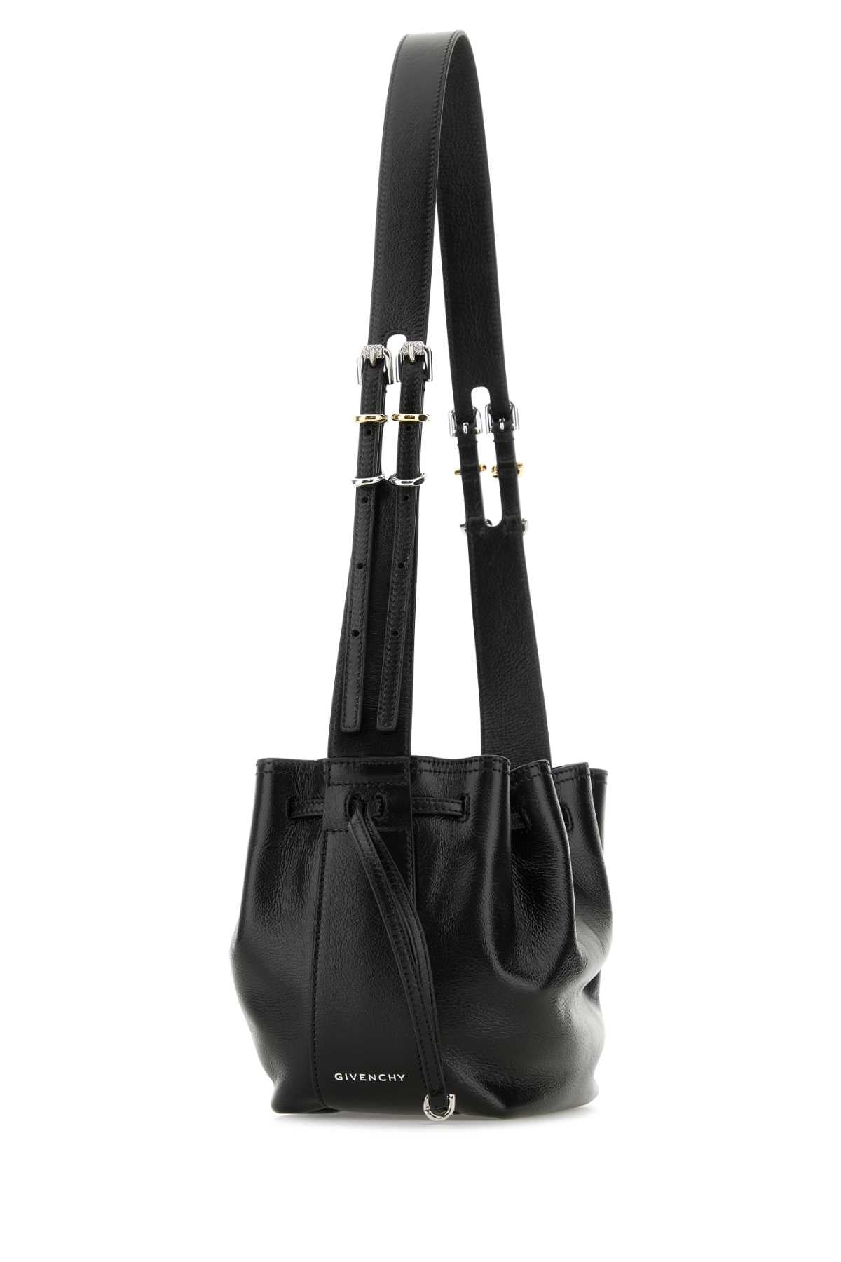 Givenchy Women Black Leather Small Pumpkin Crossbody Bag
