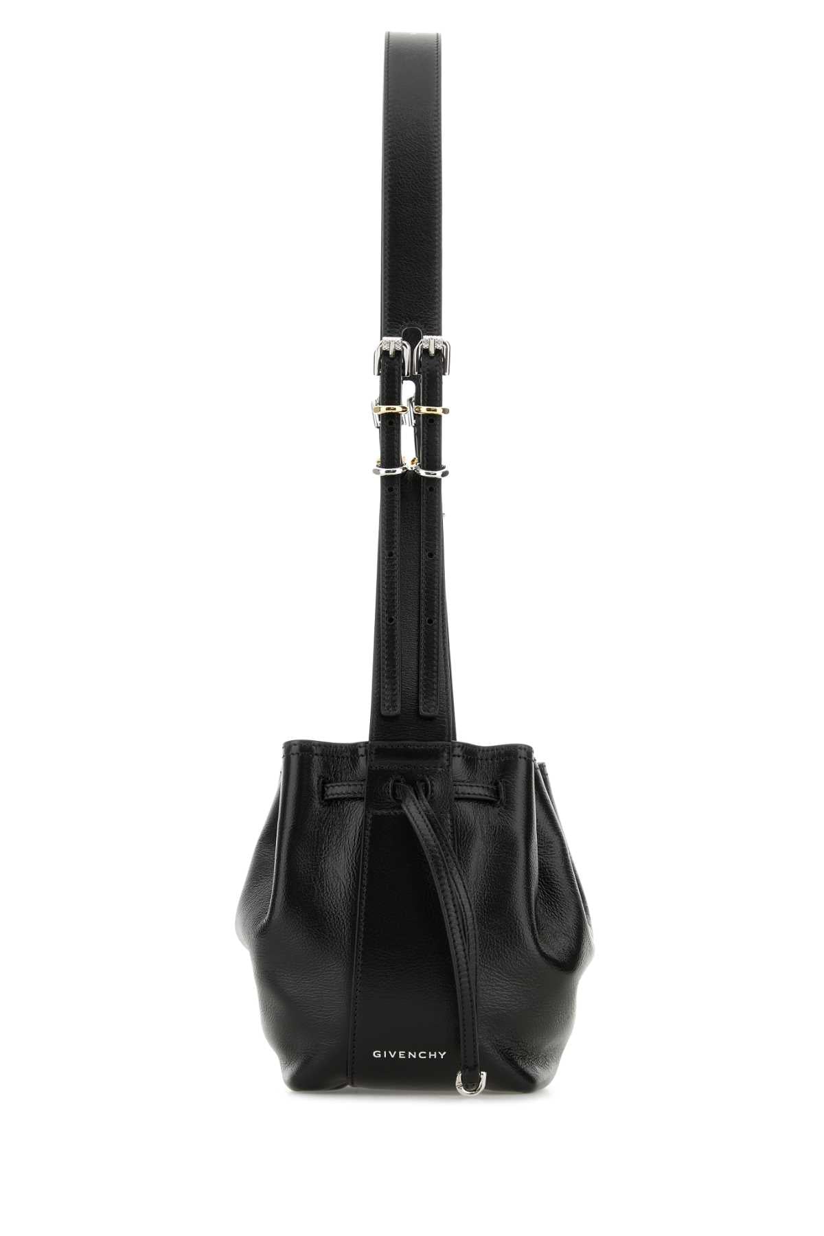 Givenchy Women Black Leather Small Pumpkin Crossbody Bag