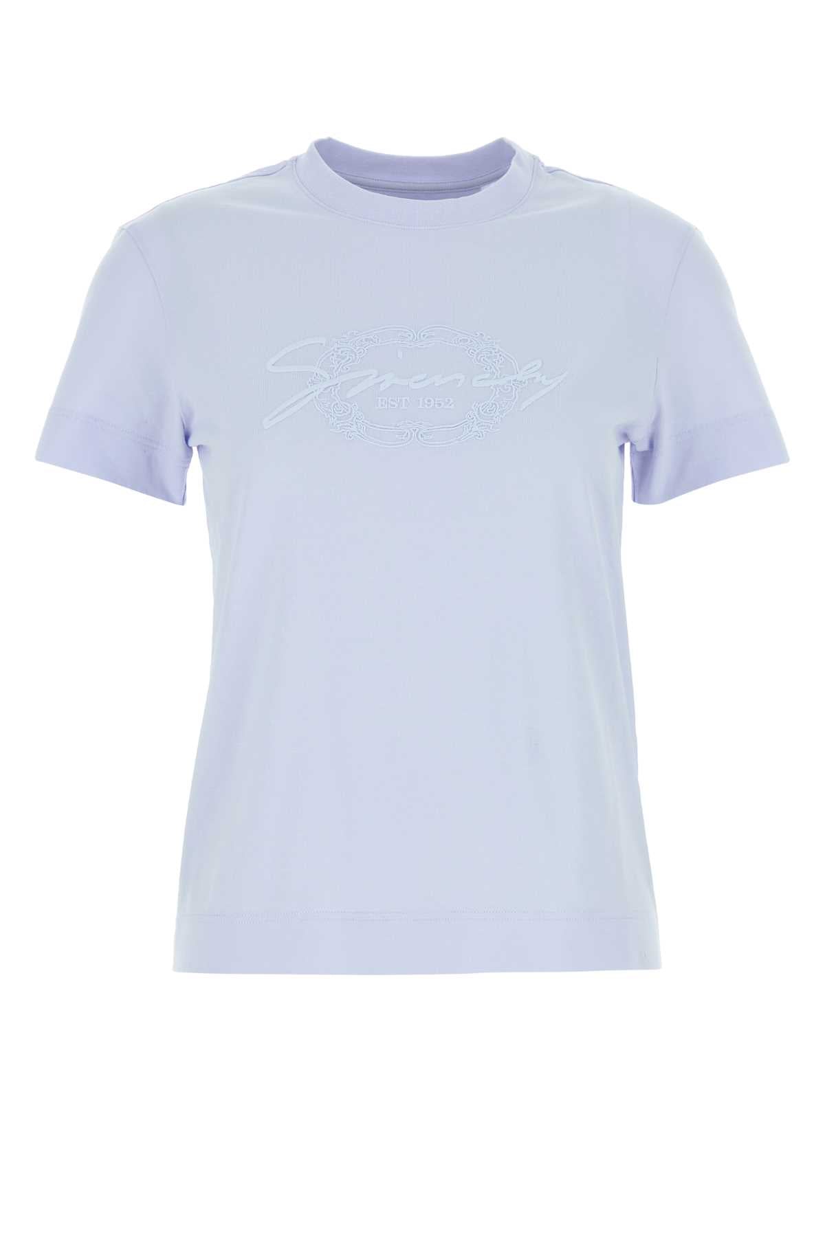 Givenchy Women Powder Blue Cotton T-Shirt