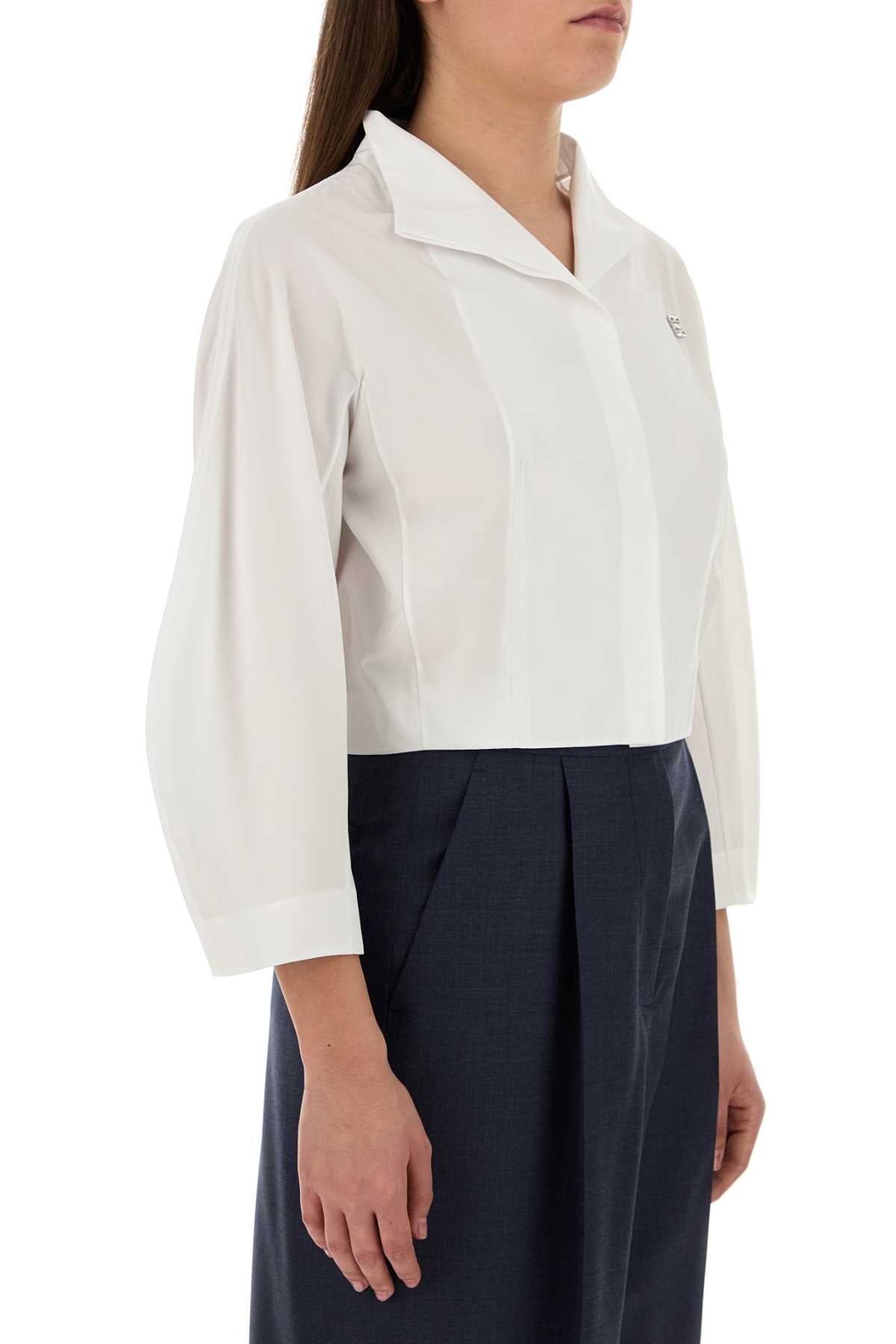 Givenchy Women White Poplin Shirt