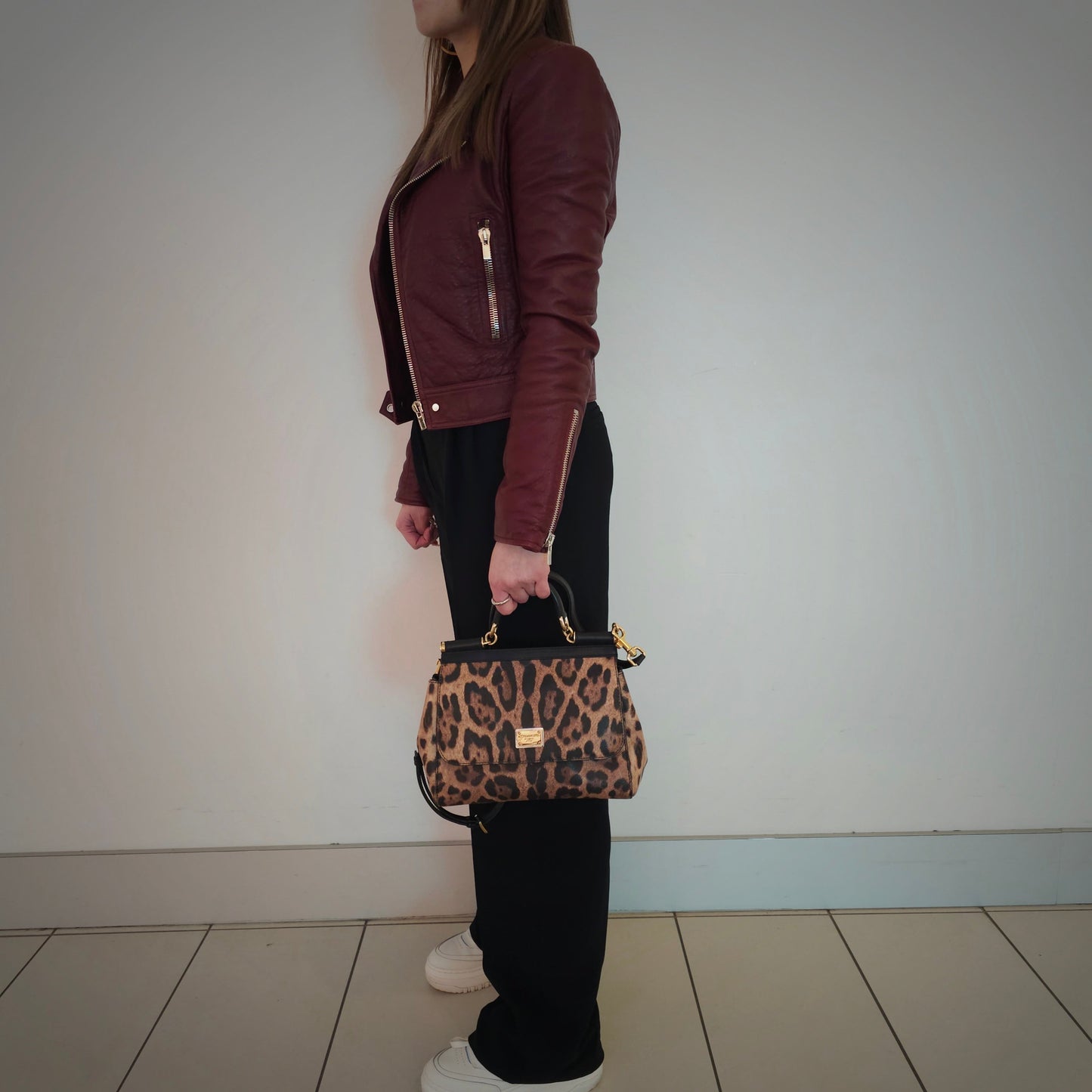 Dolce & Gabbana Medium Sicily Leopard-Print Cross Body Bag TWS