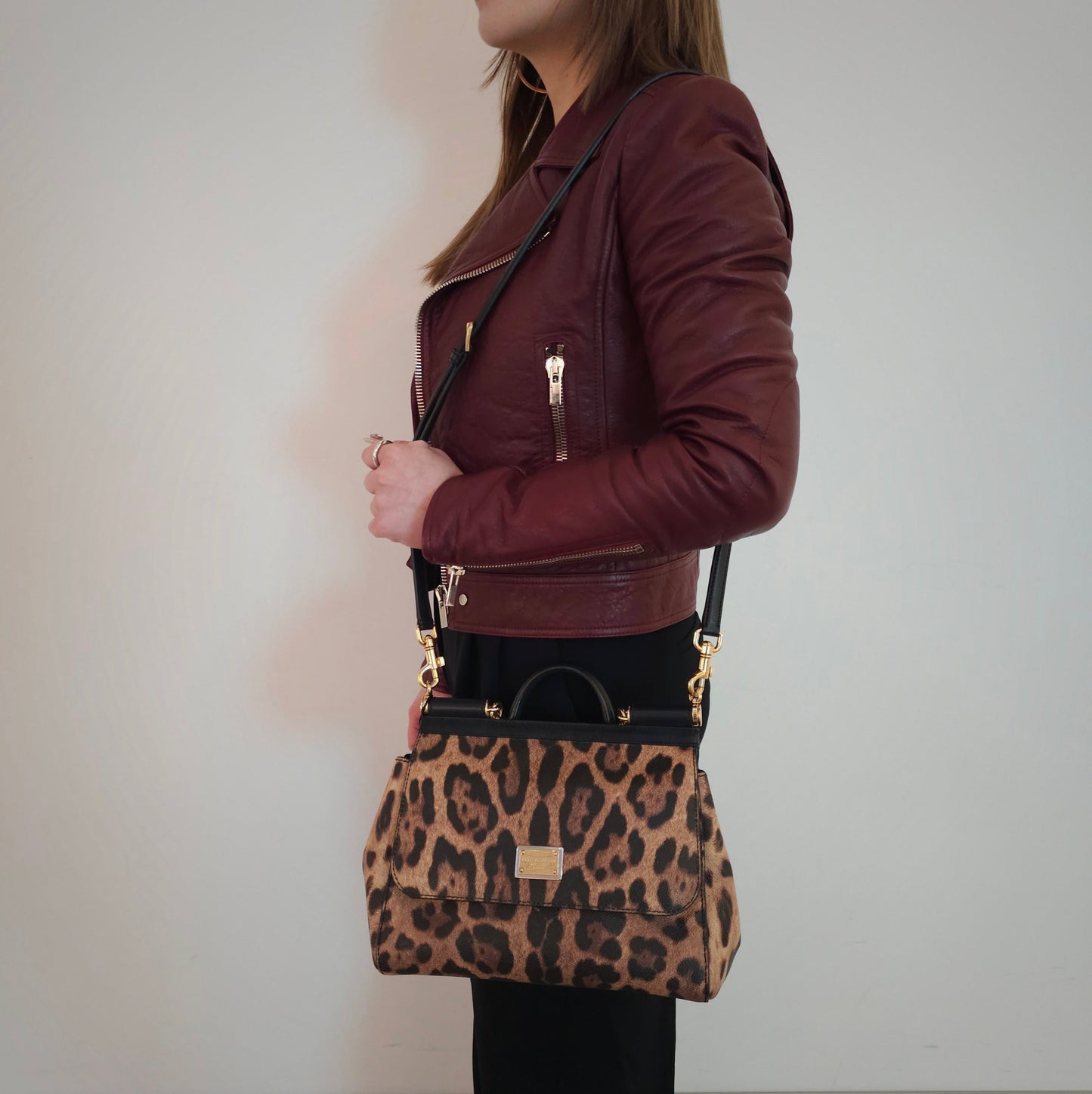 Dolce & Gabbana Medium Sicily Leopard-Print Cross Body Bag TWS