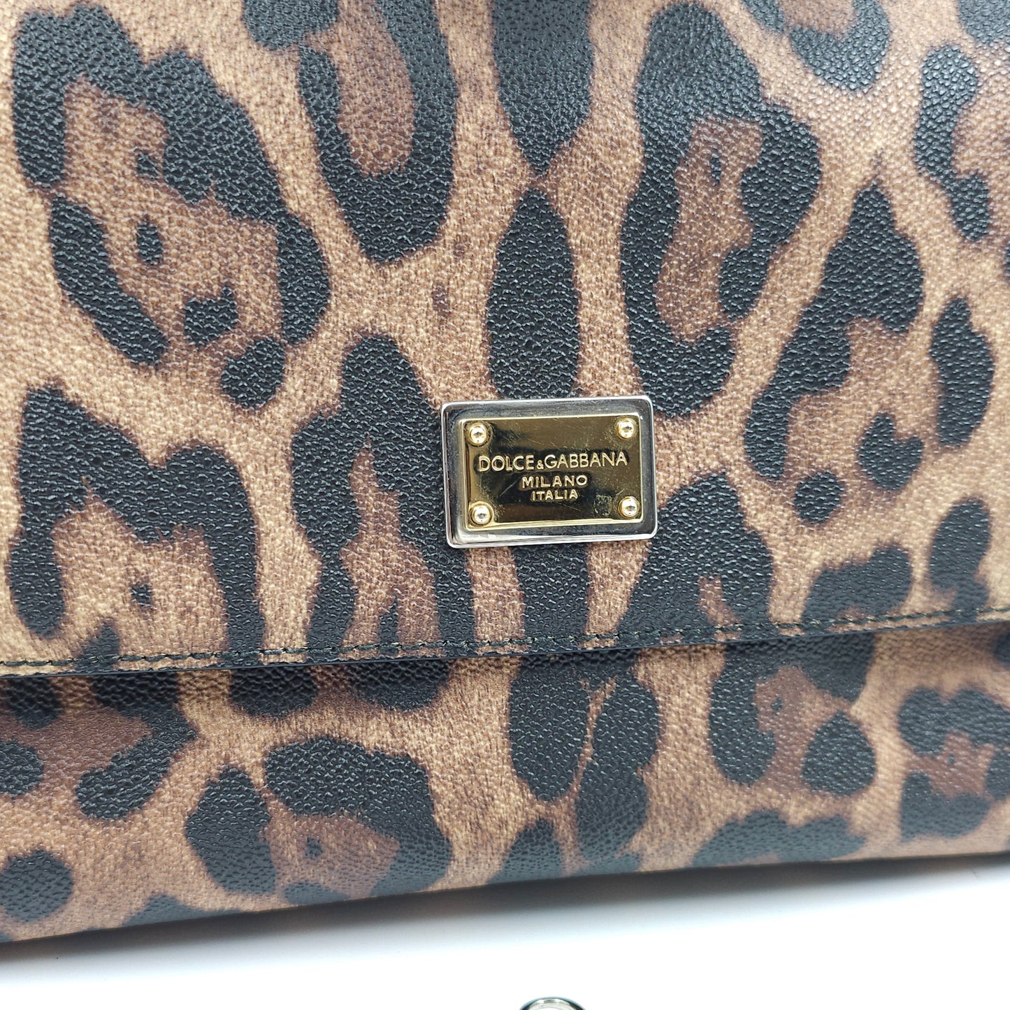 Dolce & Gabbana Medium Sicily Leopard-Print Cross Body Bag TWS