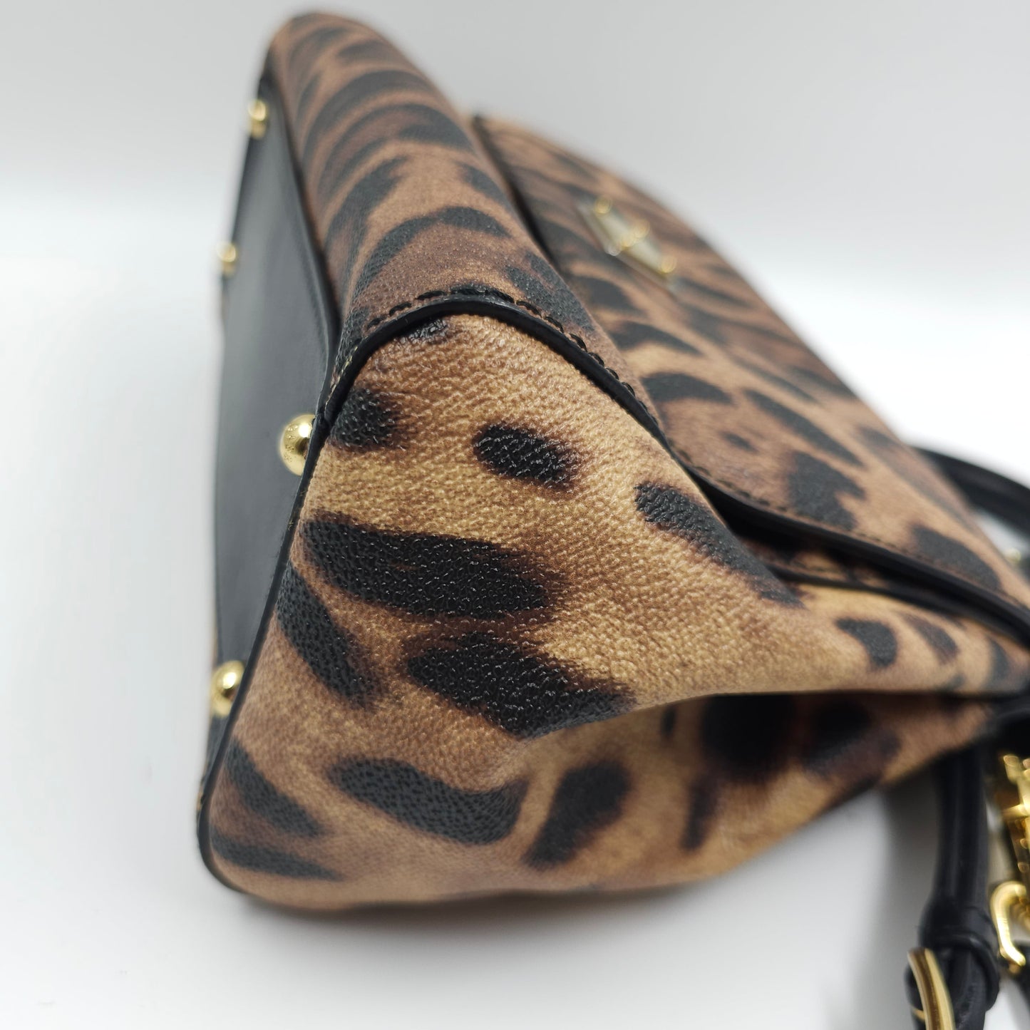 Dolce & Gabbana Medium Sicily Leopard-Print Cross Body Bag TWS