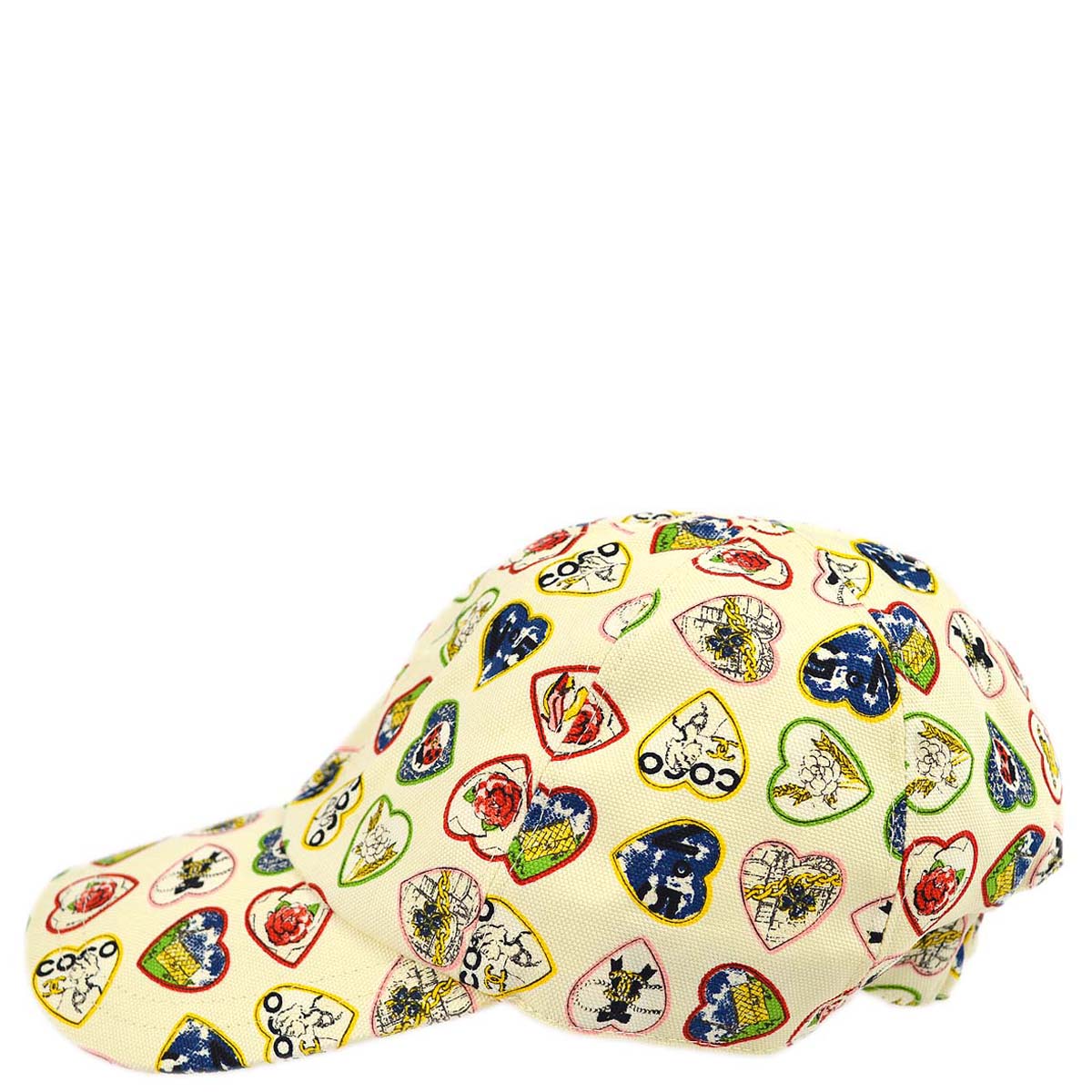 Chanel Ivory Valentine Cap Hat #M Small New