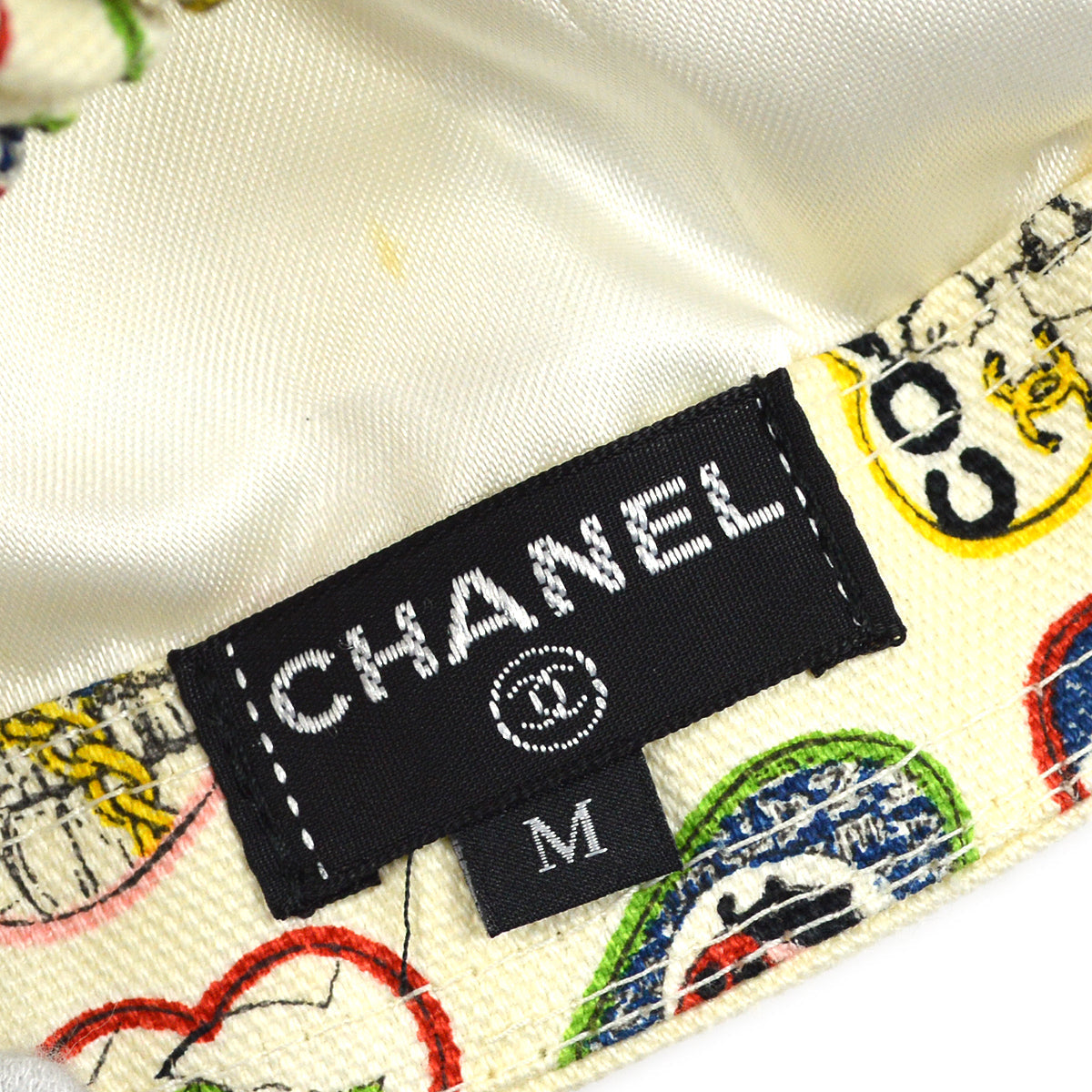 Chanel Ivory Valentine Cap Hat #M Small New