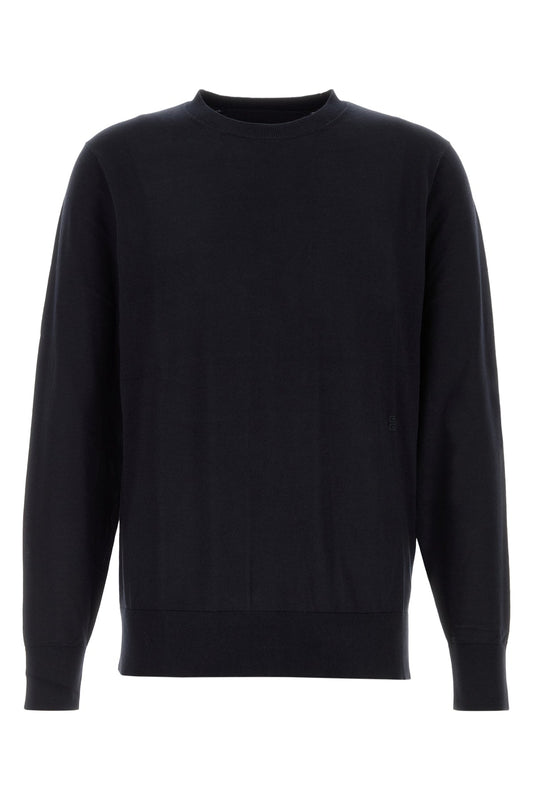 Givenchy Men Midnight Blue Cotton Blend Sweater