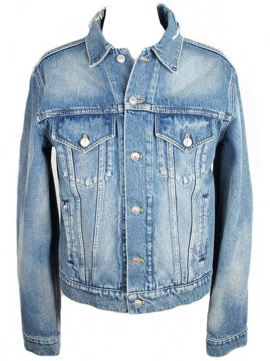 Balenciaga Wave logo denim jacket 46