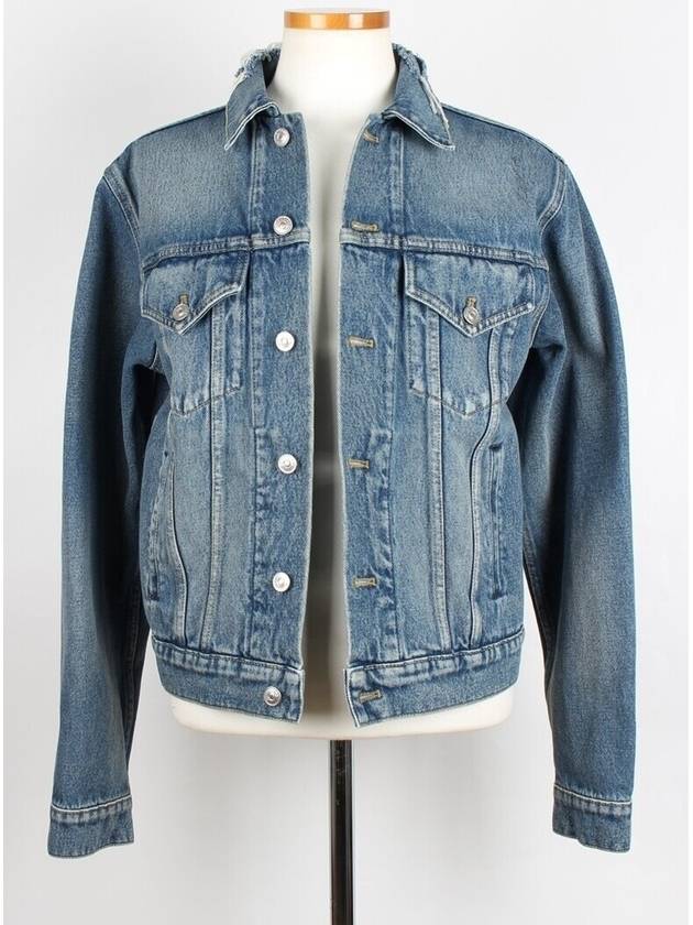 Balenciaga wave logo denim jacket 50